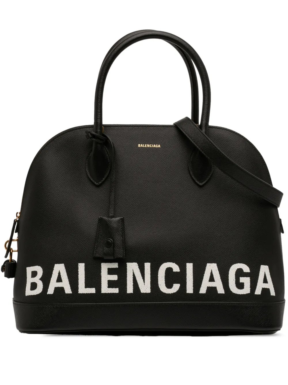 2018 Grained Calfskin Ville Top Handle Bag M satchel