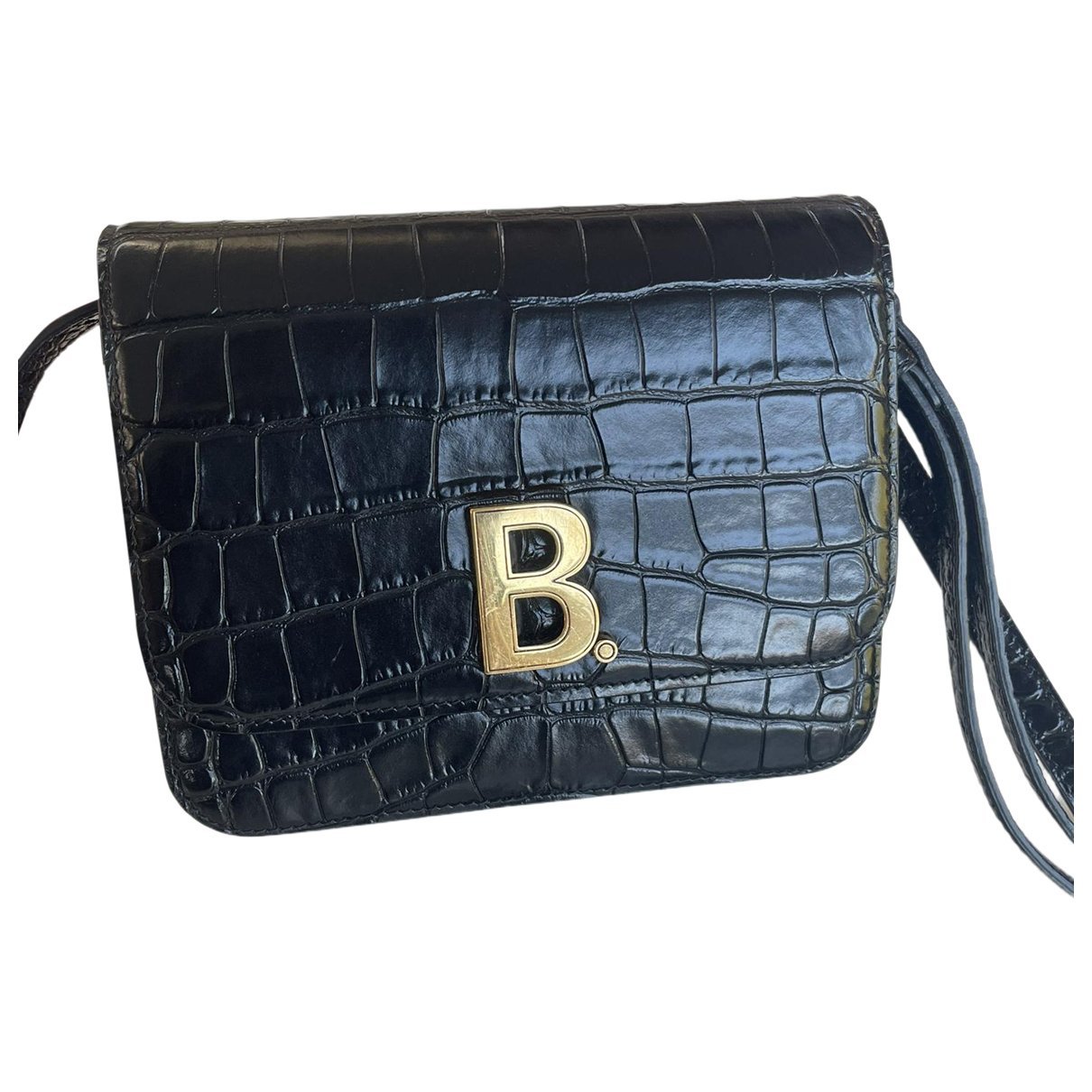Leather clutch bag