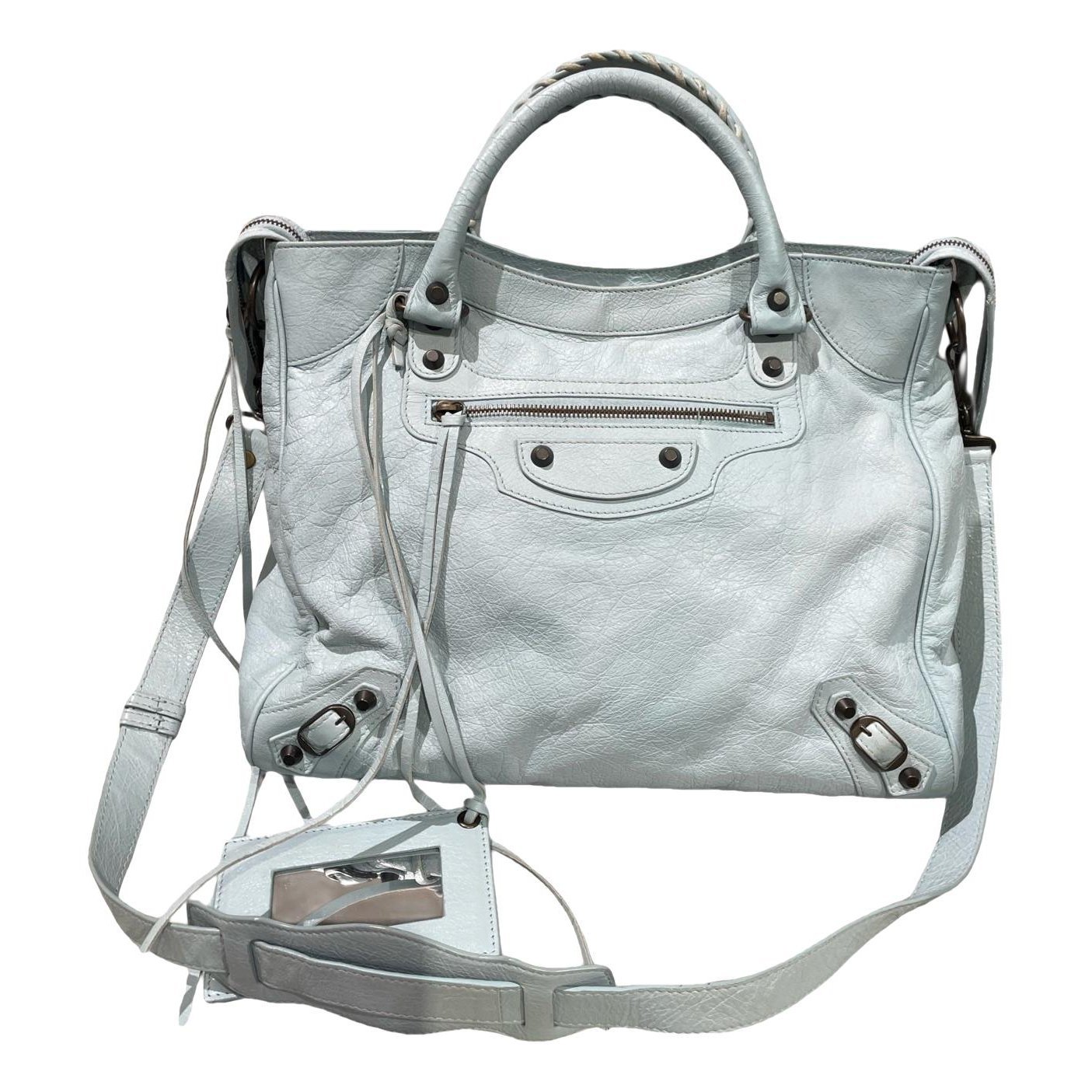 City leather crossbody bag