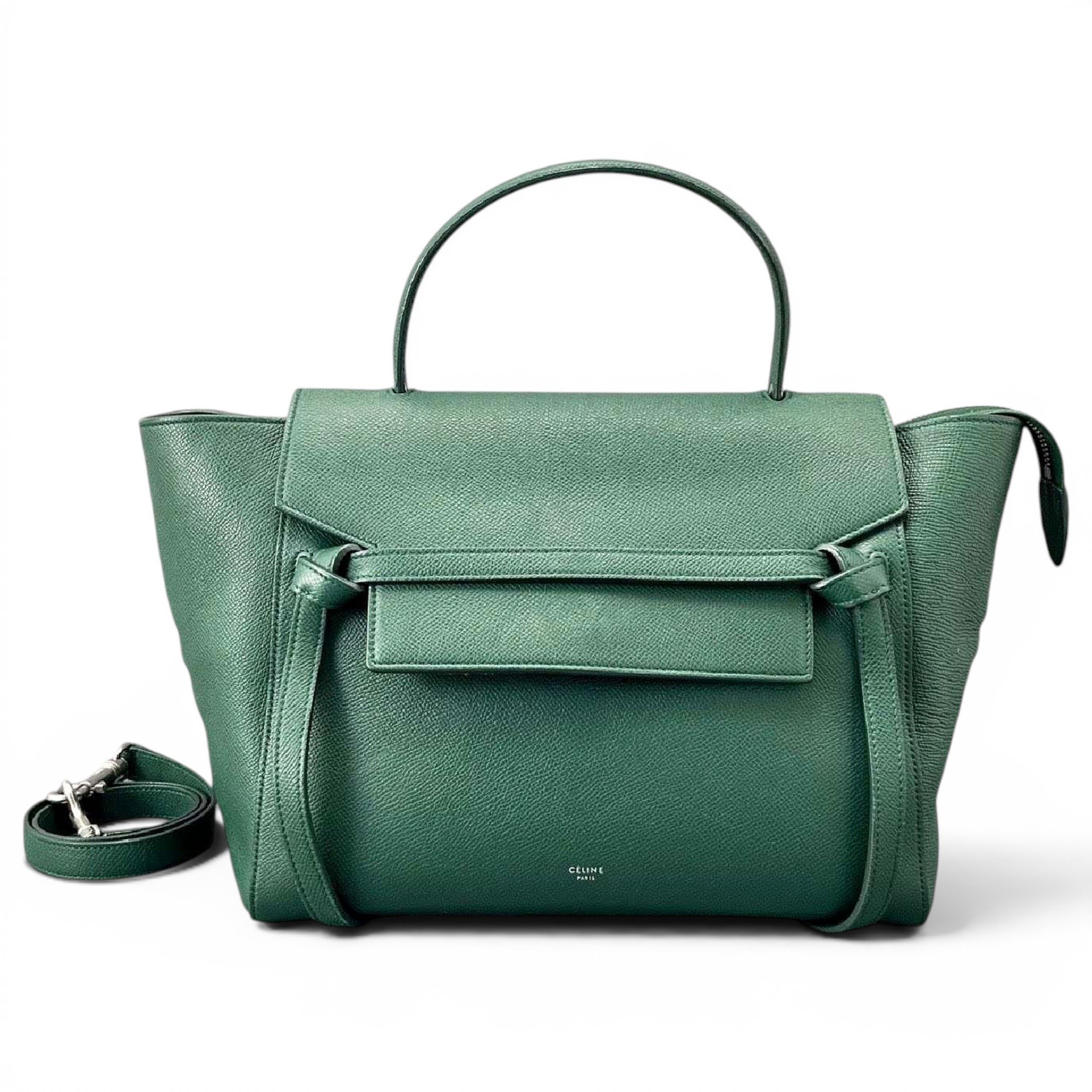 Belt leather handbag