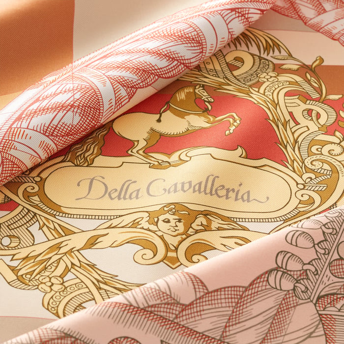 Della Cavalleria Double Face Scarf 90