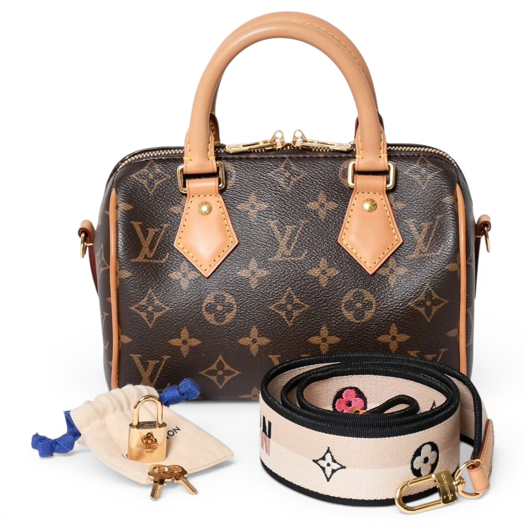 Speedy leather handbag