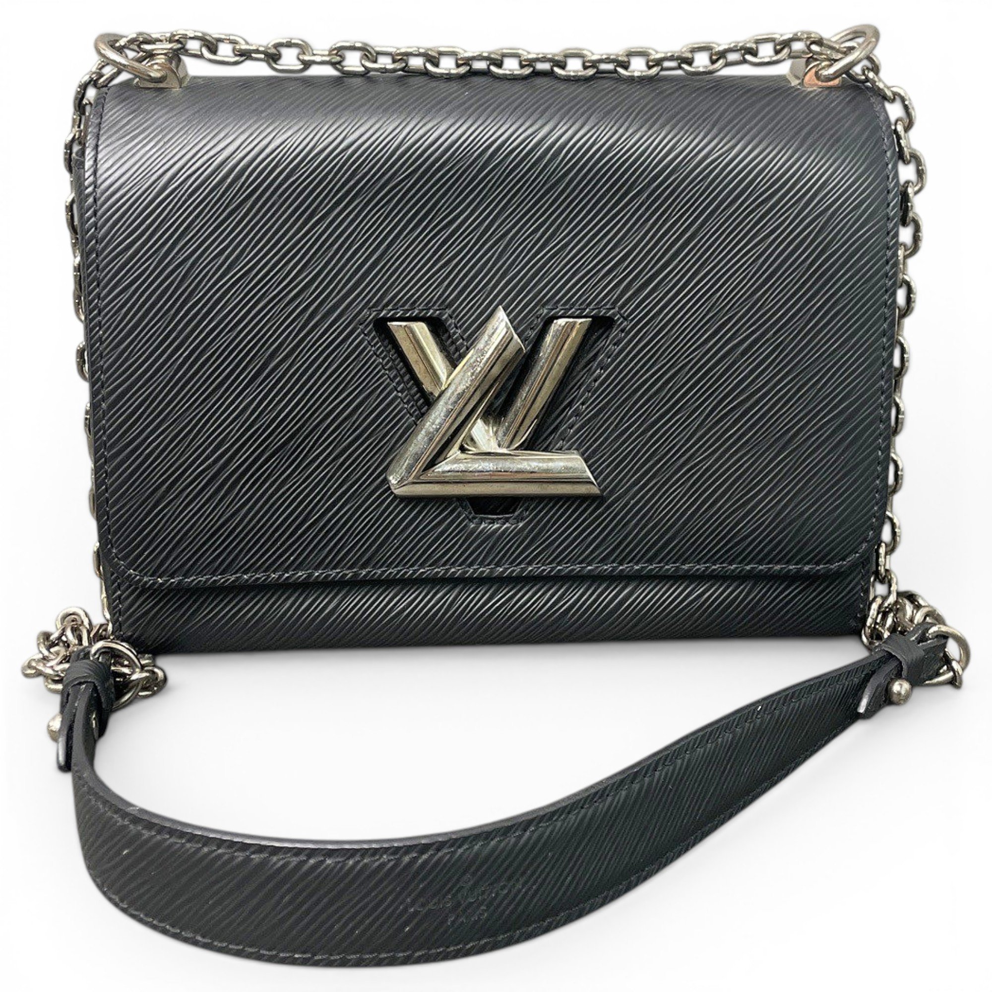 Twist leather handbag