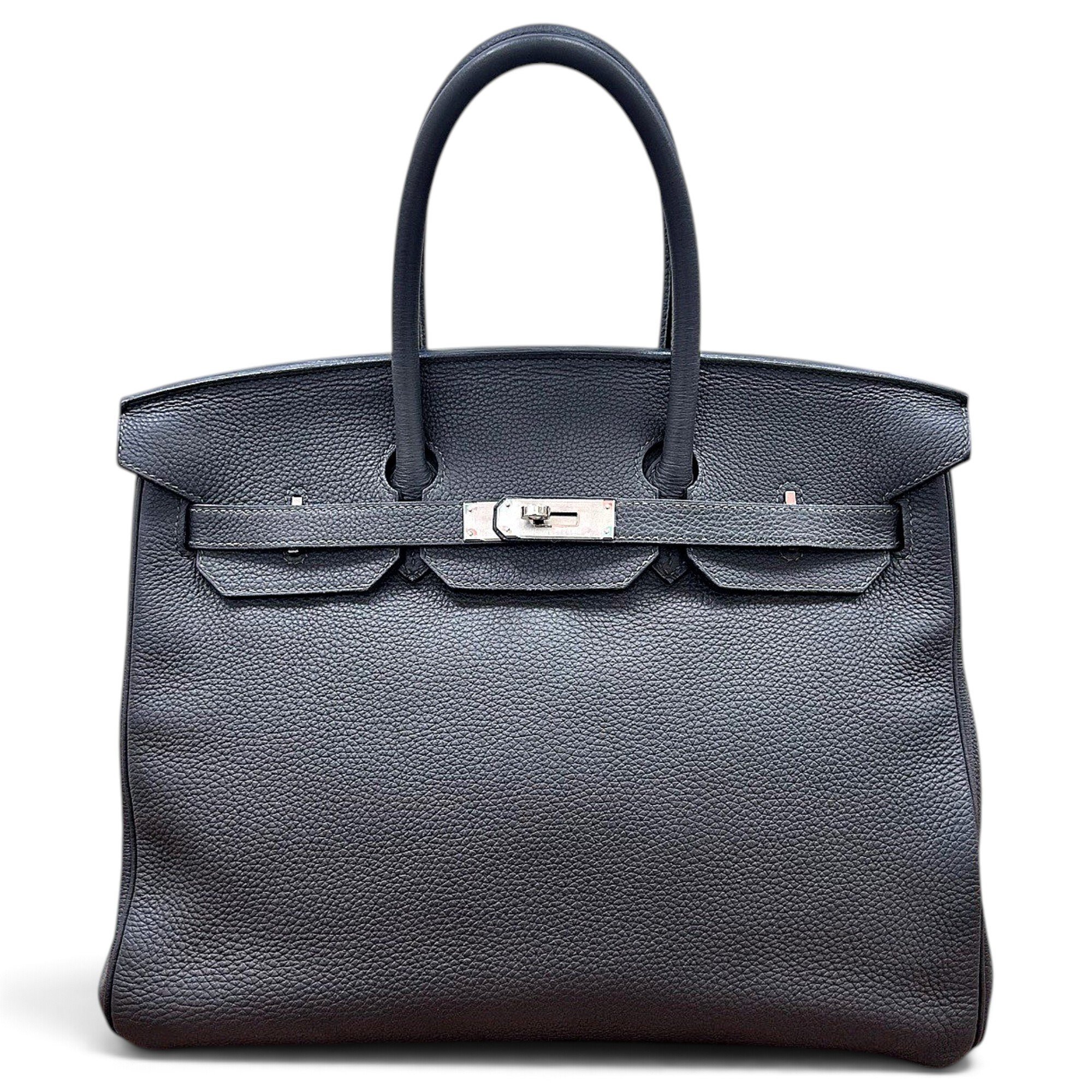 Birkin 35 leather handbag