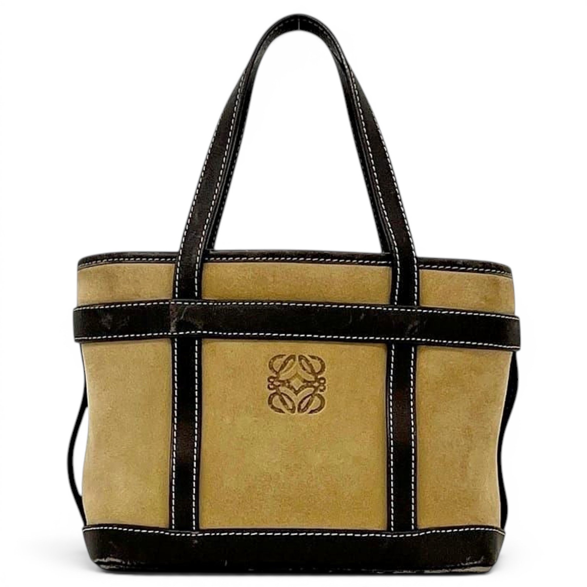 Anagram leather handbag