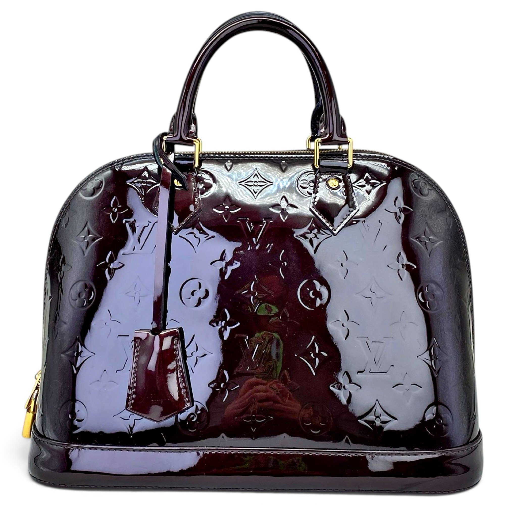 Alma patent leather handbag