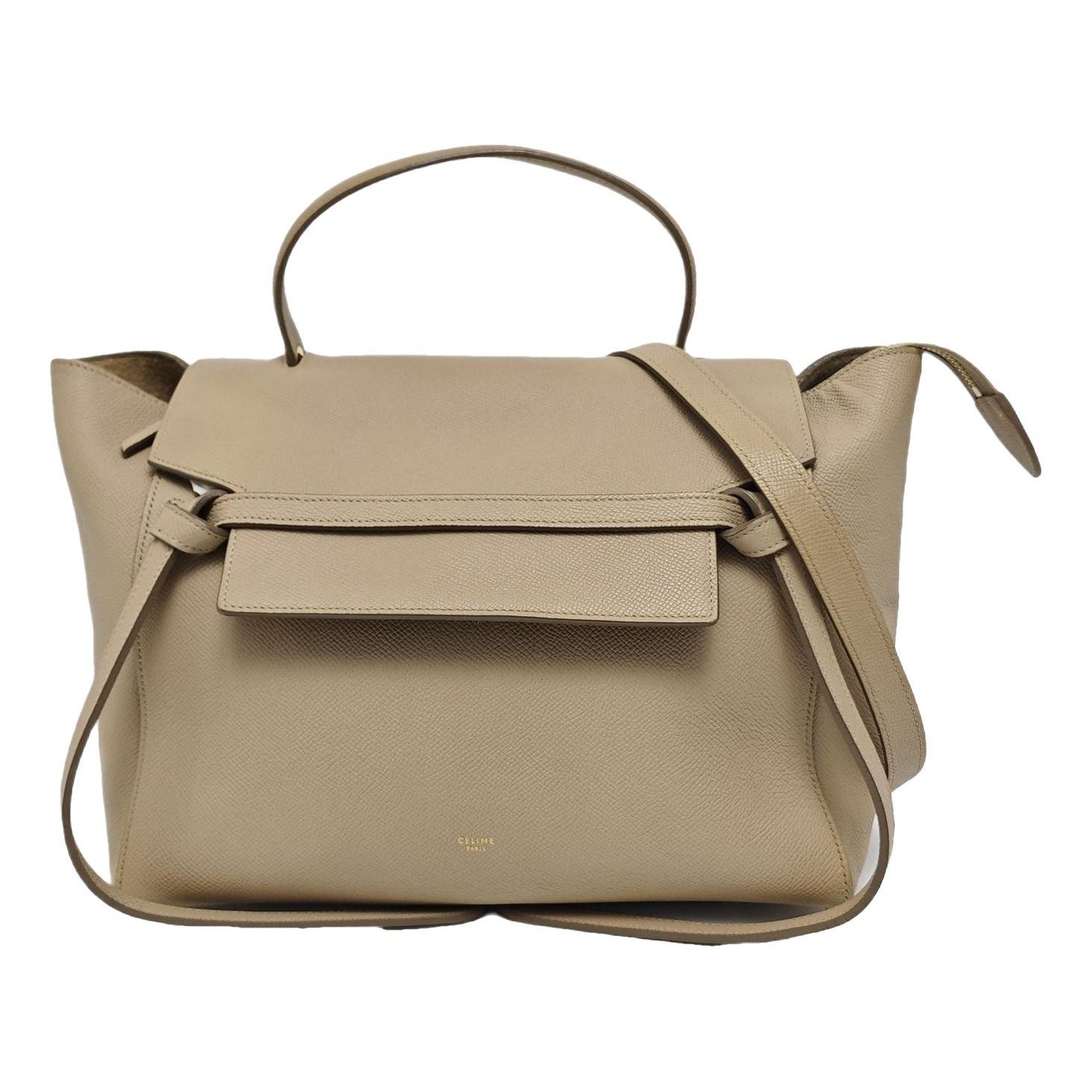 Belt leather handbag
