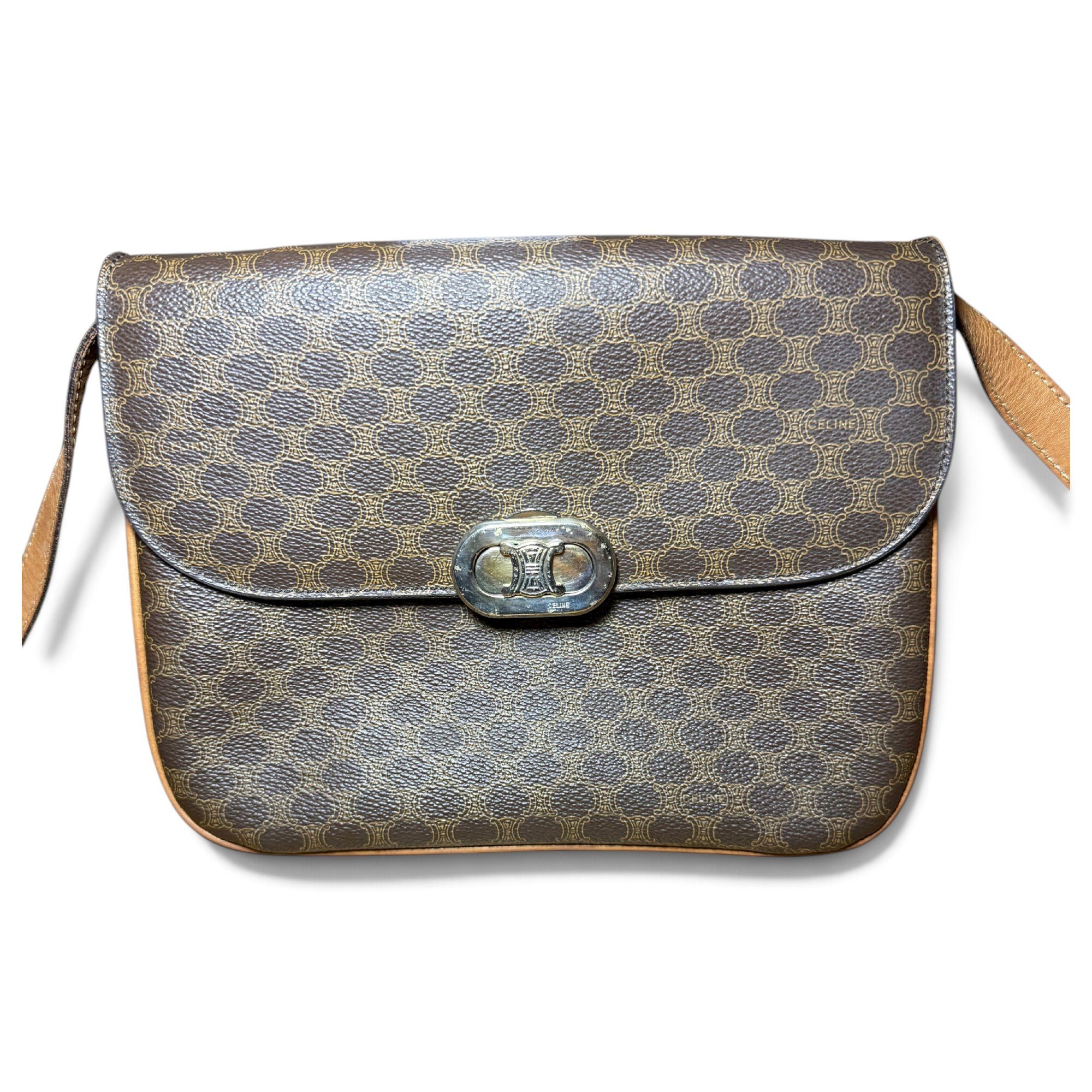 Triomphe leather crossbody bag