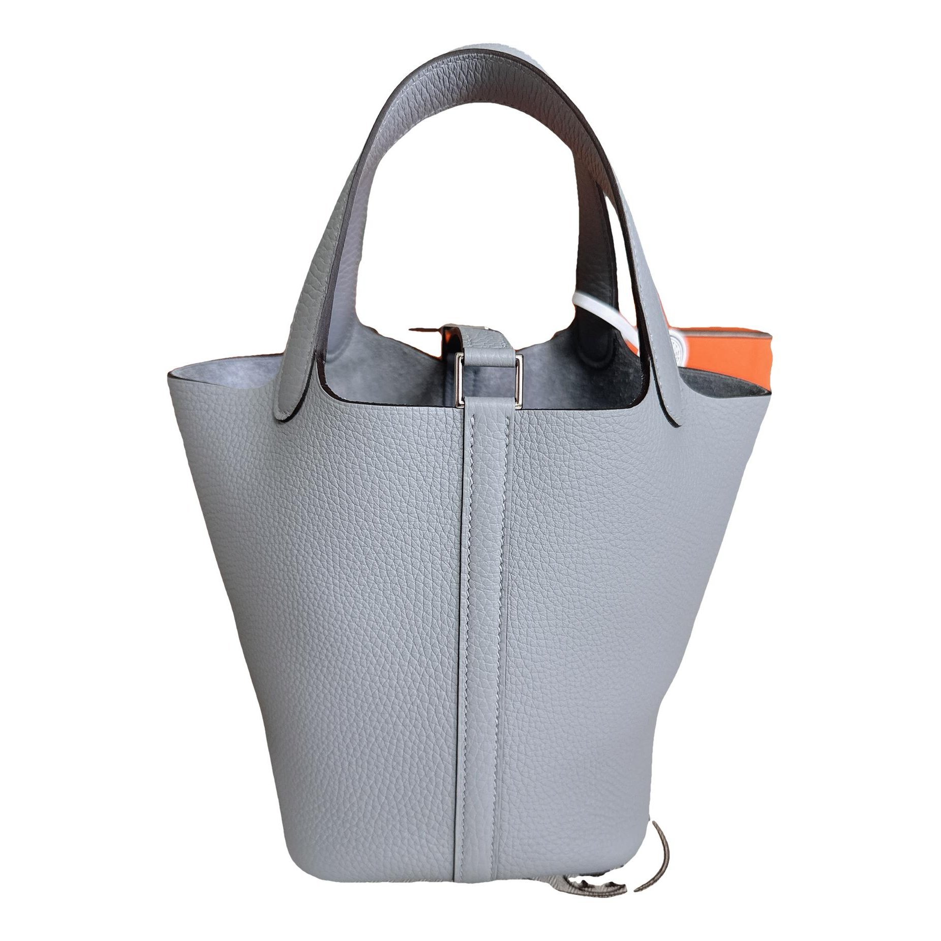 Picotin leather tote