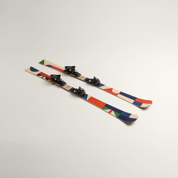 Off Piste Pair Of Alpine Skis