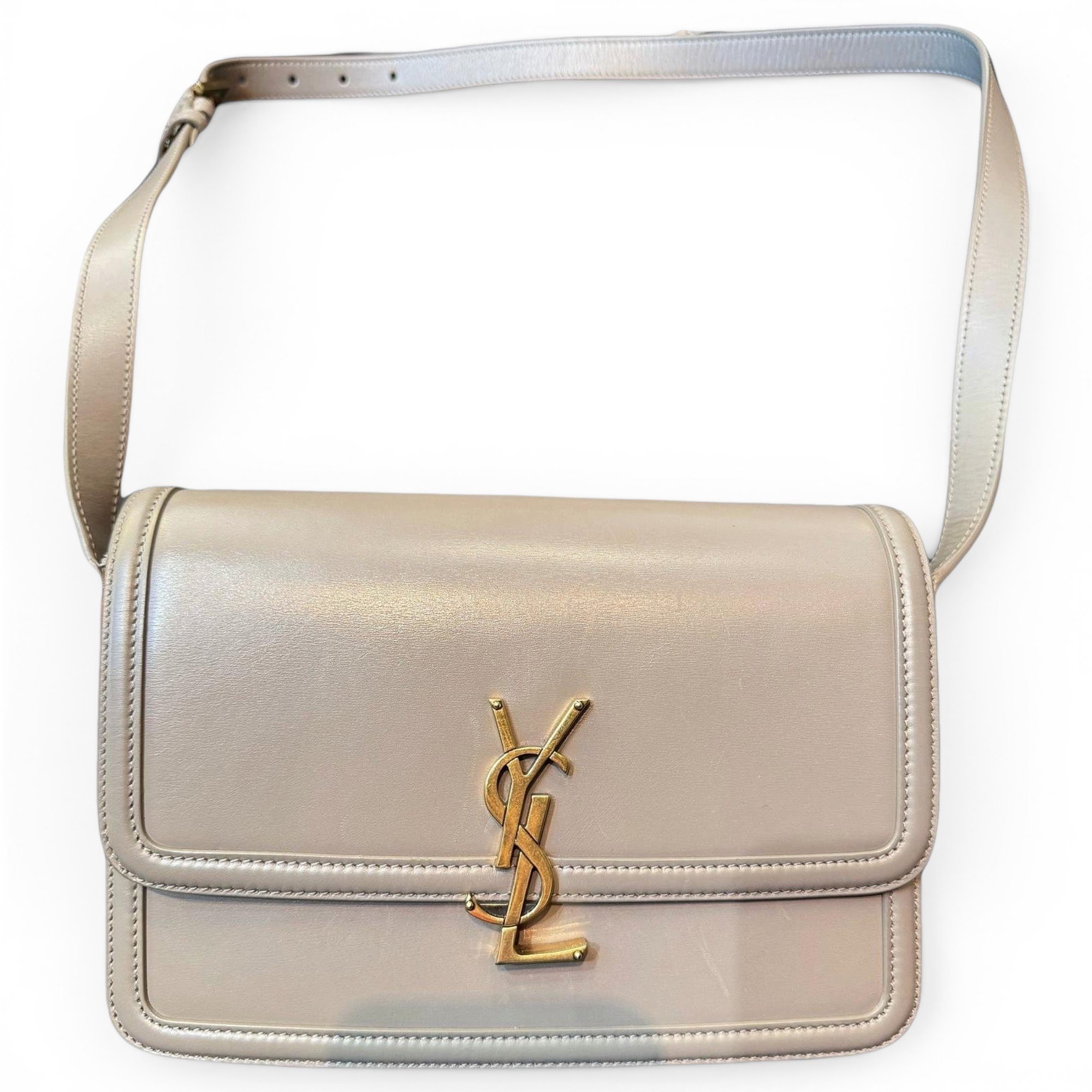 Solférino leather handbag