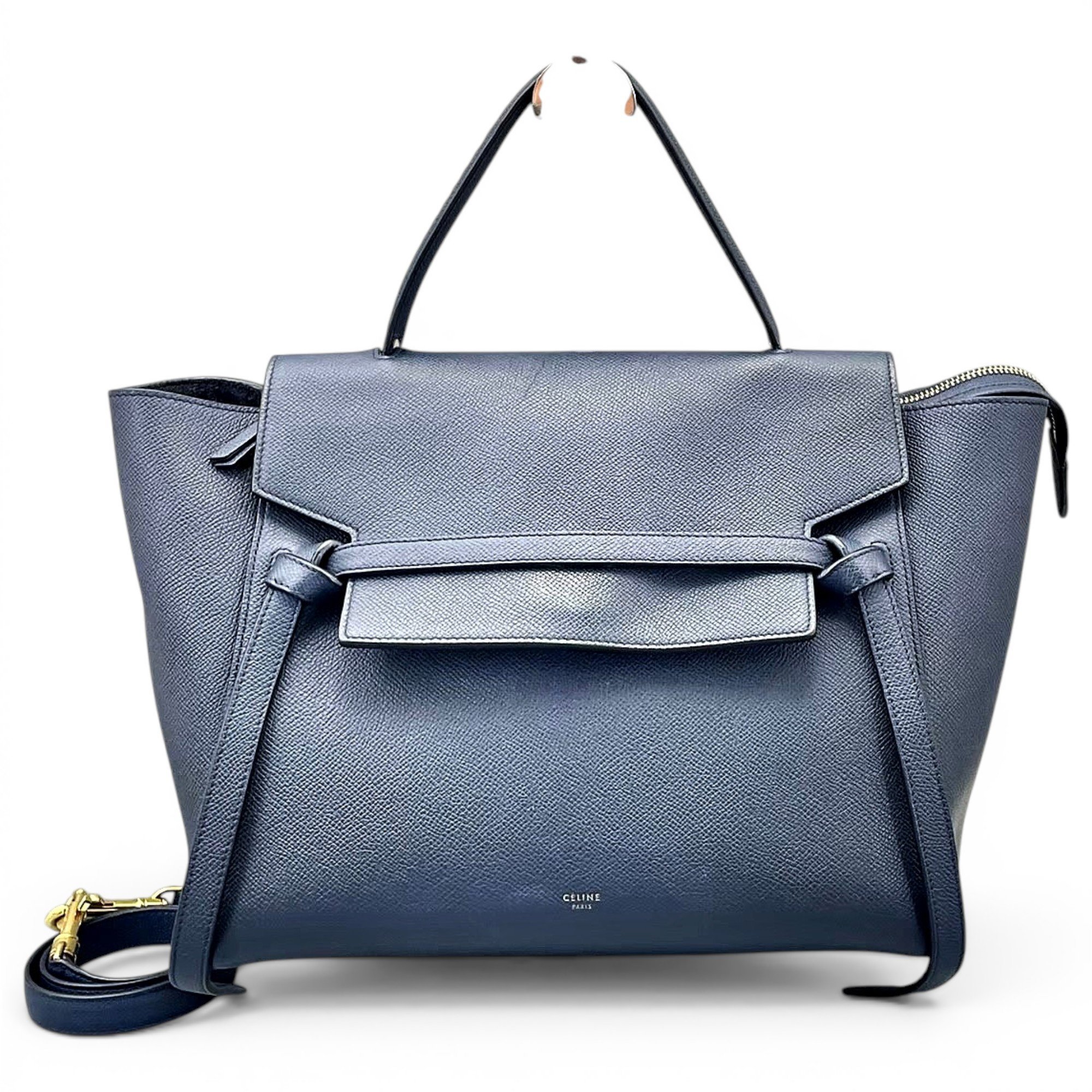Belt leather handbag
