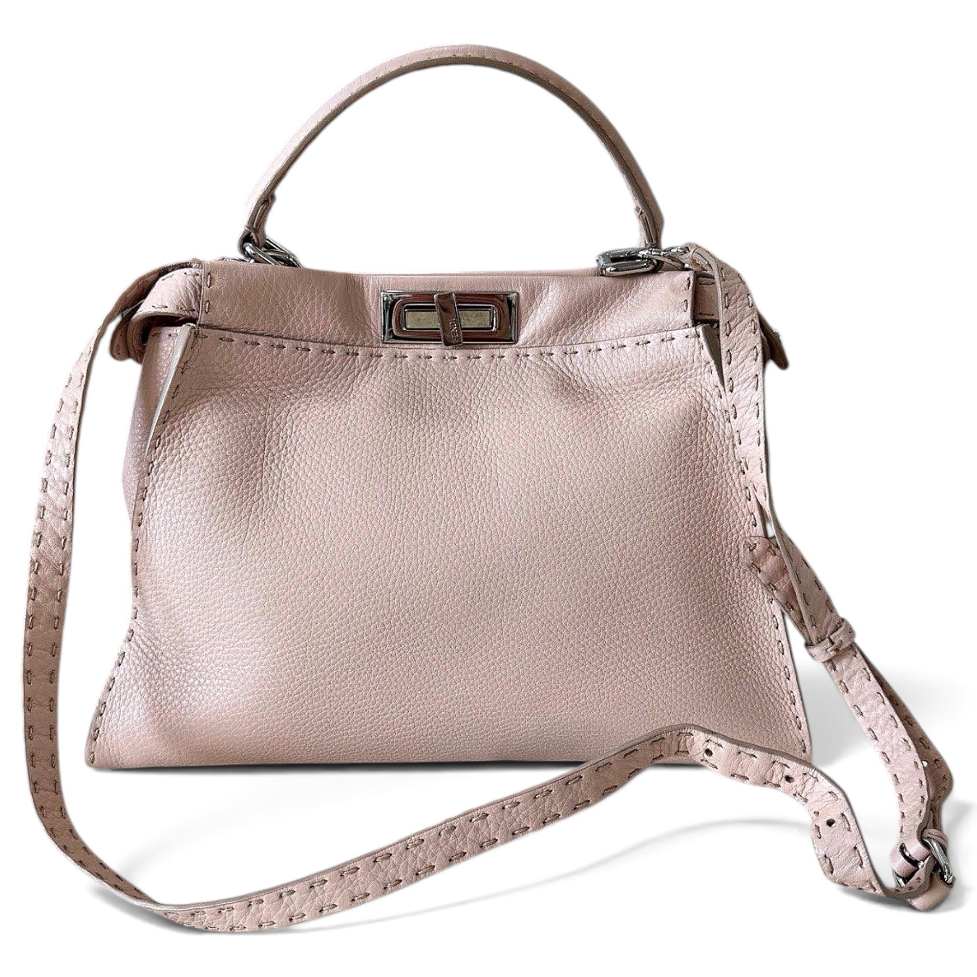 Peekaboo leather handbag