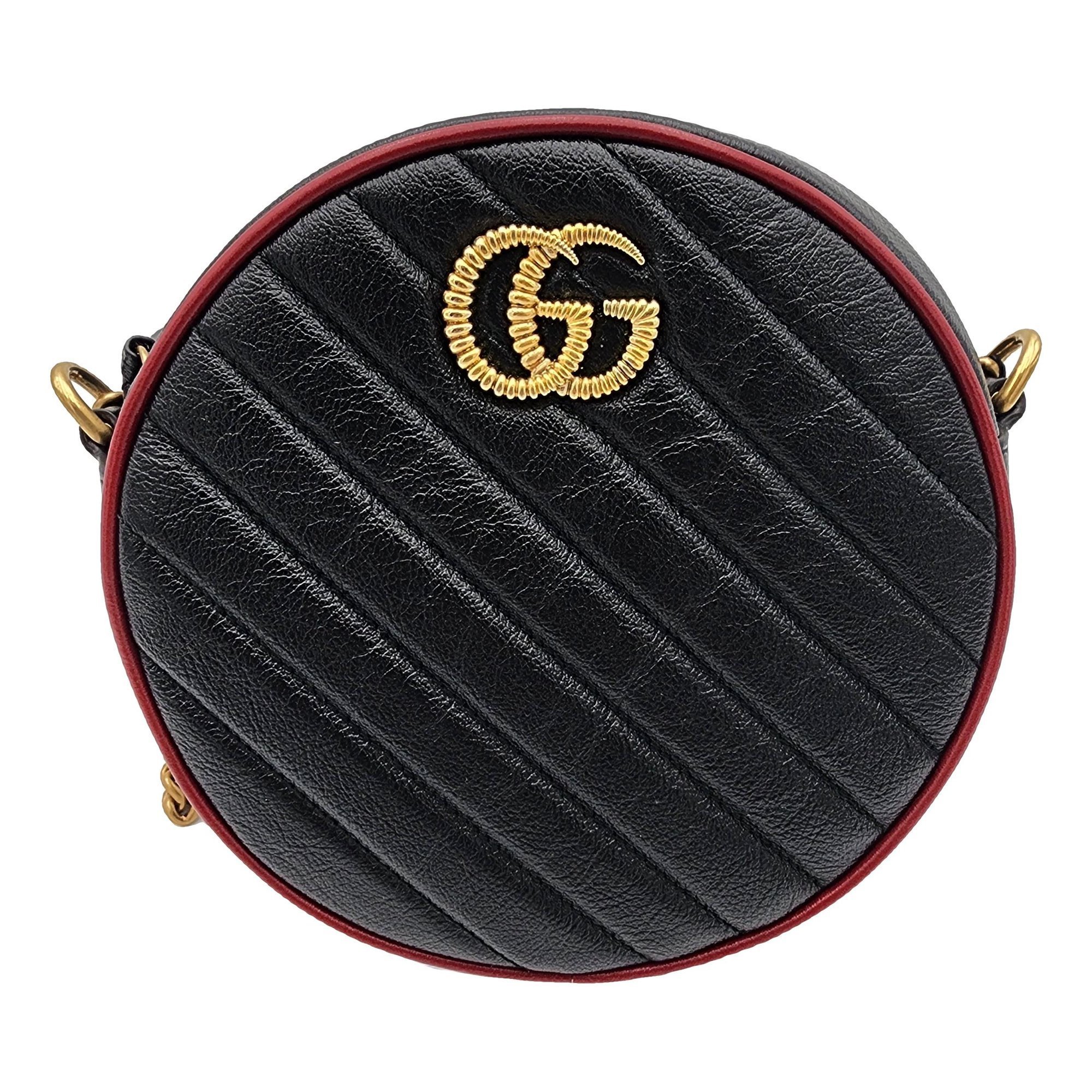 GG Marmont Round leather handbag