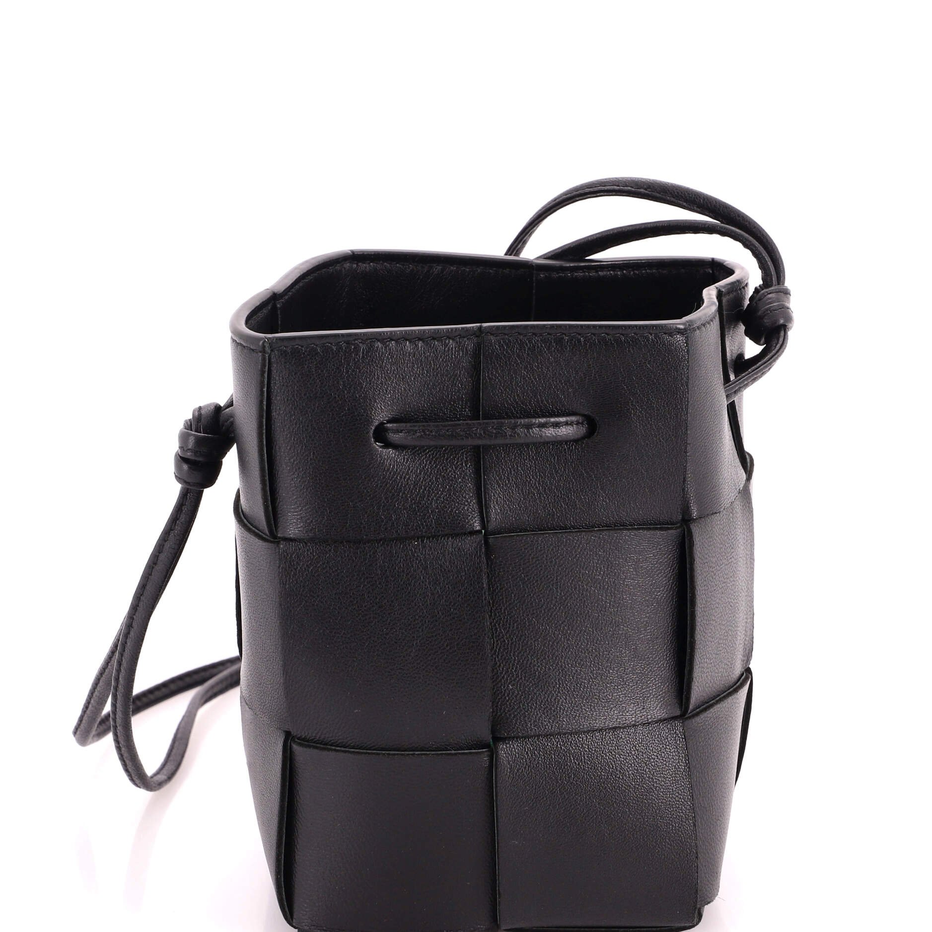 Cassette Bucket Bag Maxi Intrecciato Leather Mini