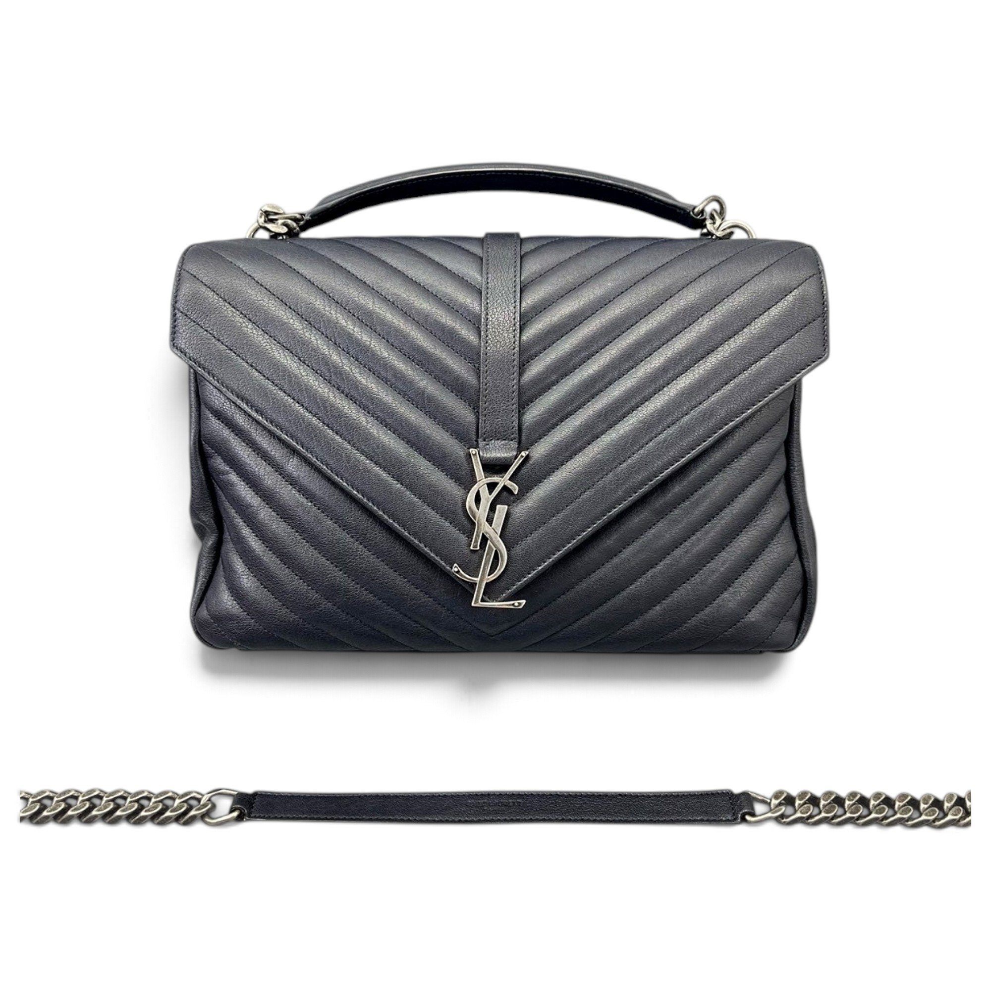 Collége monogramme leather handbag