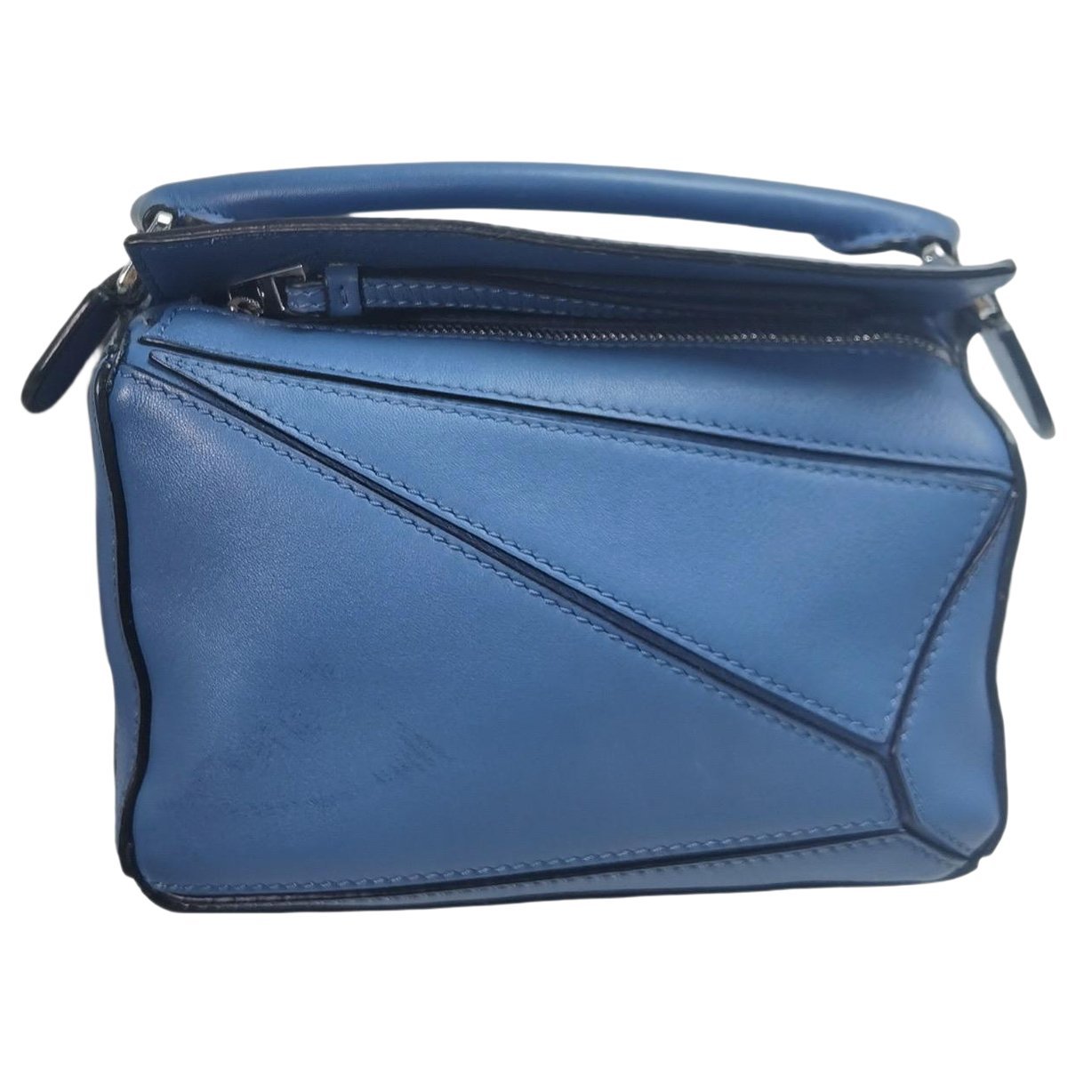 Puzzle leather handbag