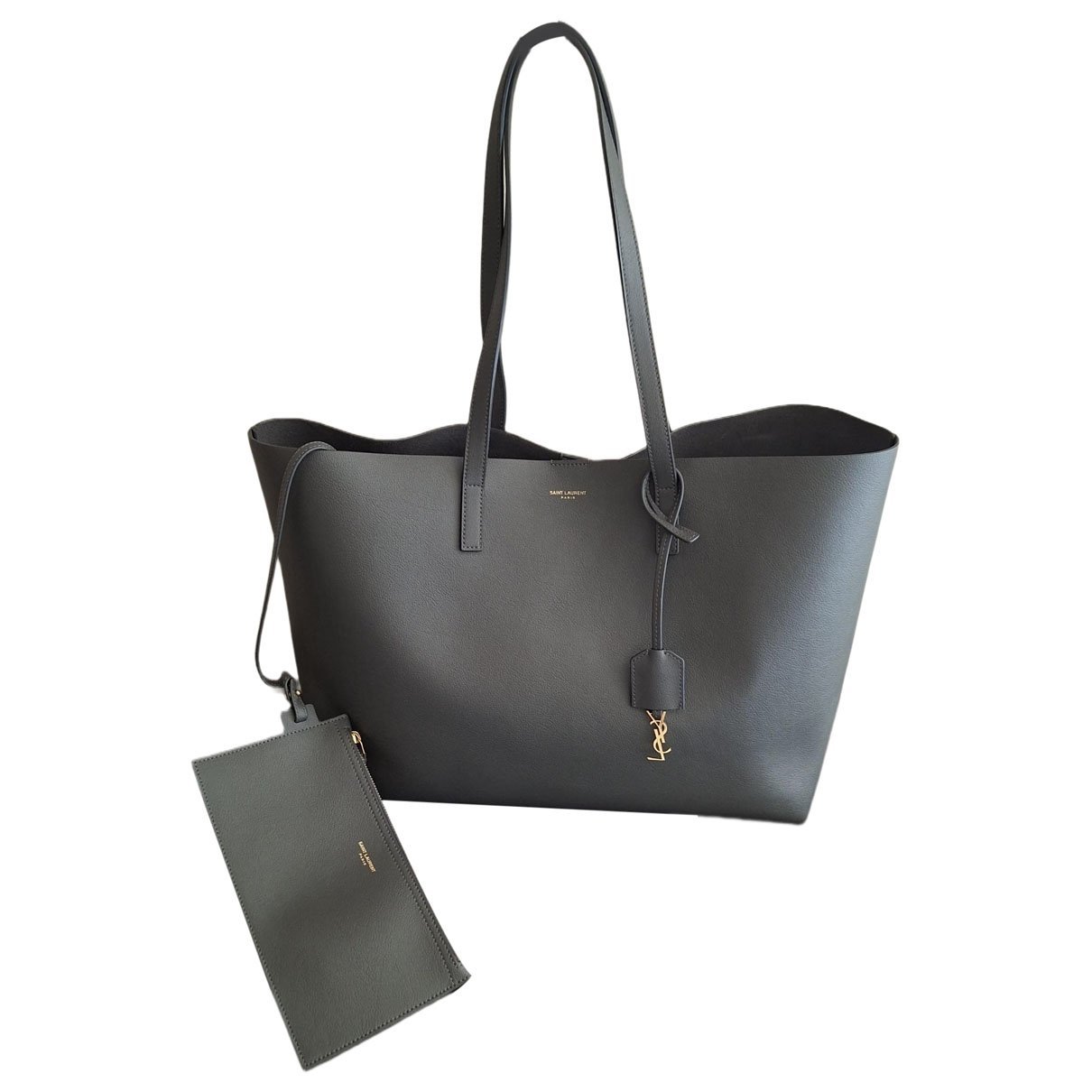 Shopping leather tote
