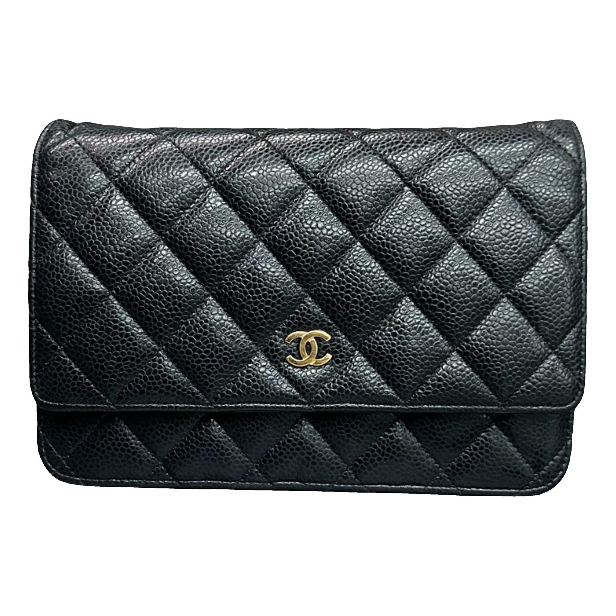 Wallet On Chain leather crossbody bag