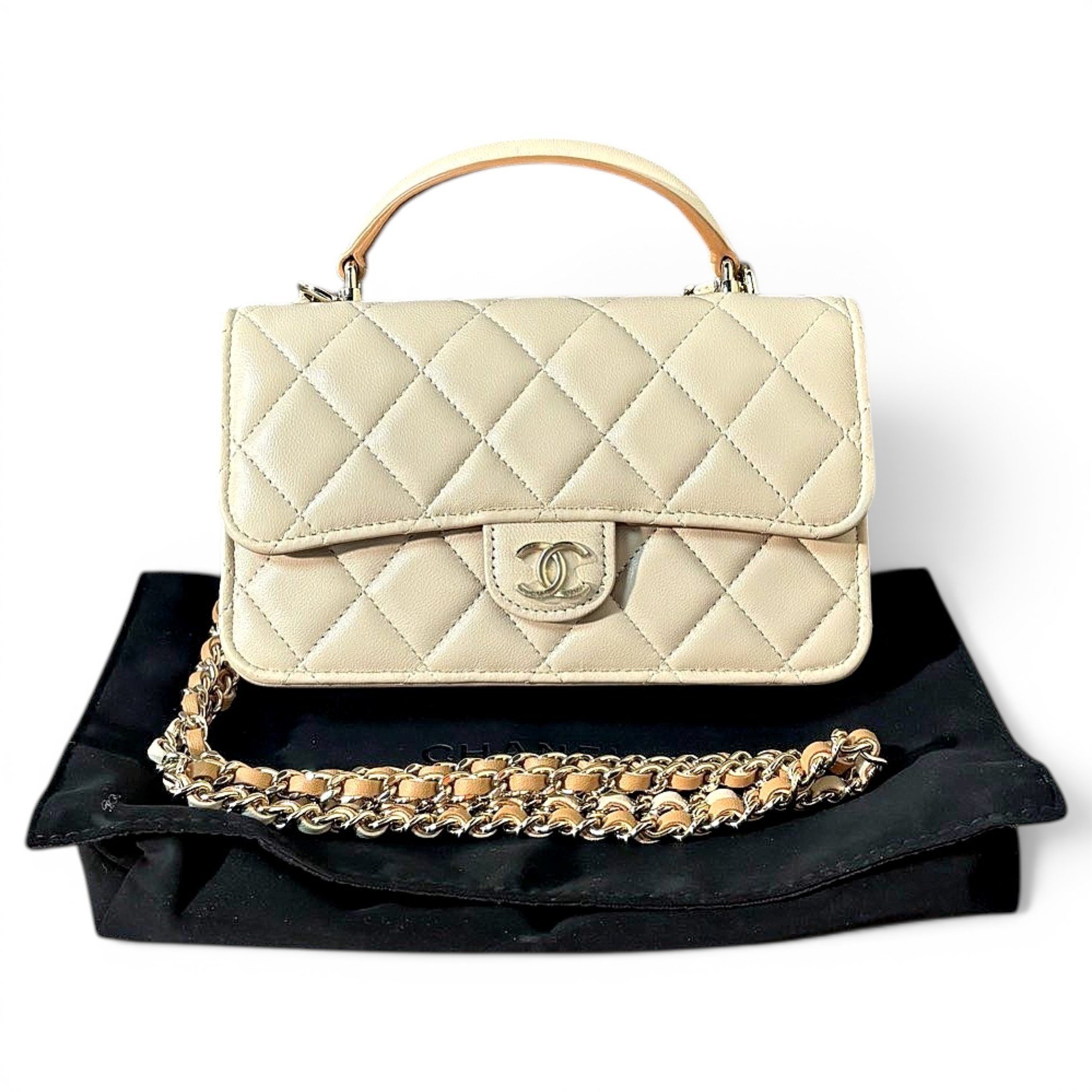 Leather handbag