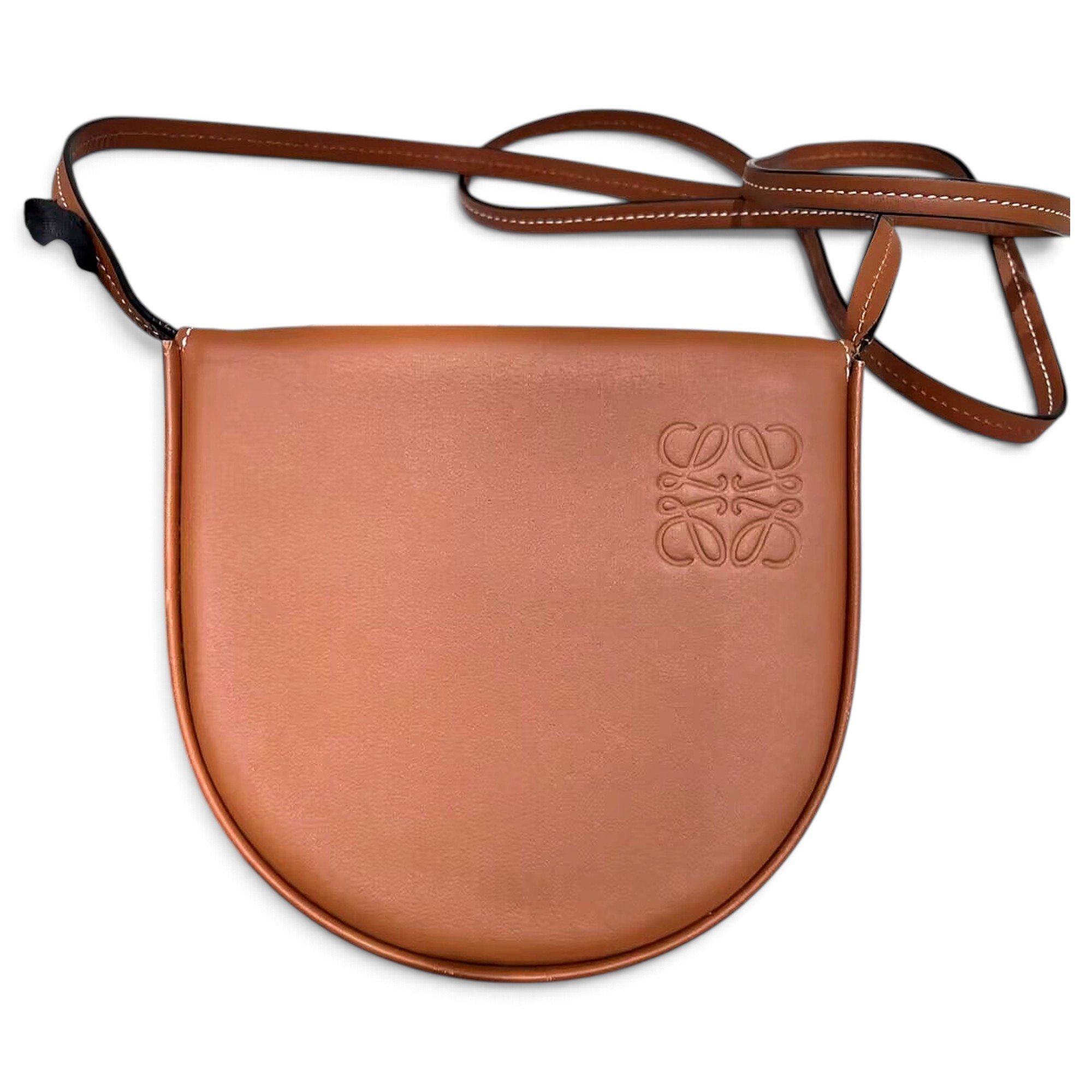 Heel leather handbag