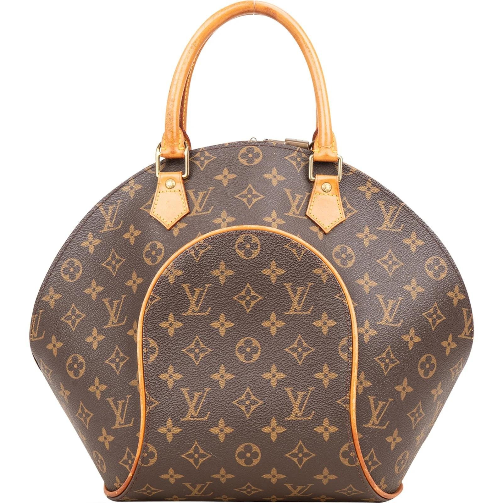 Ellipse leather handbag