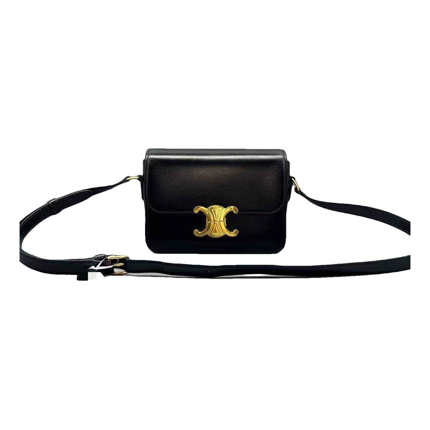 Triomphe leather handbag