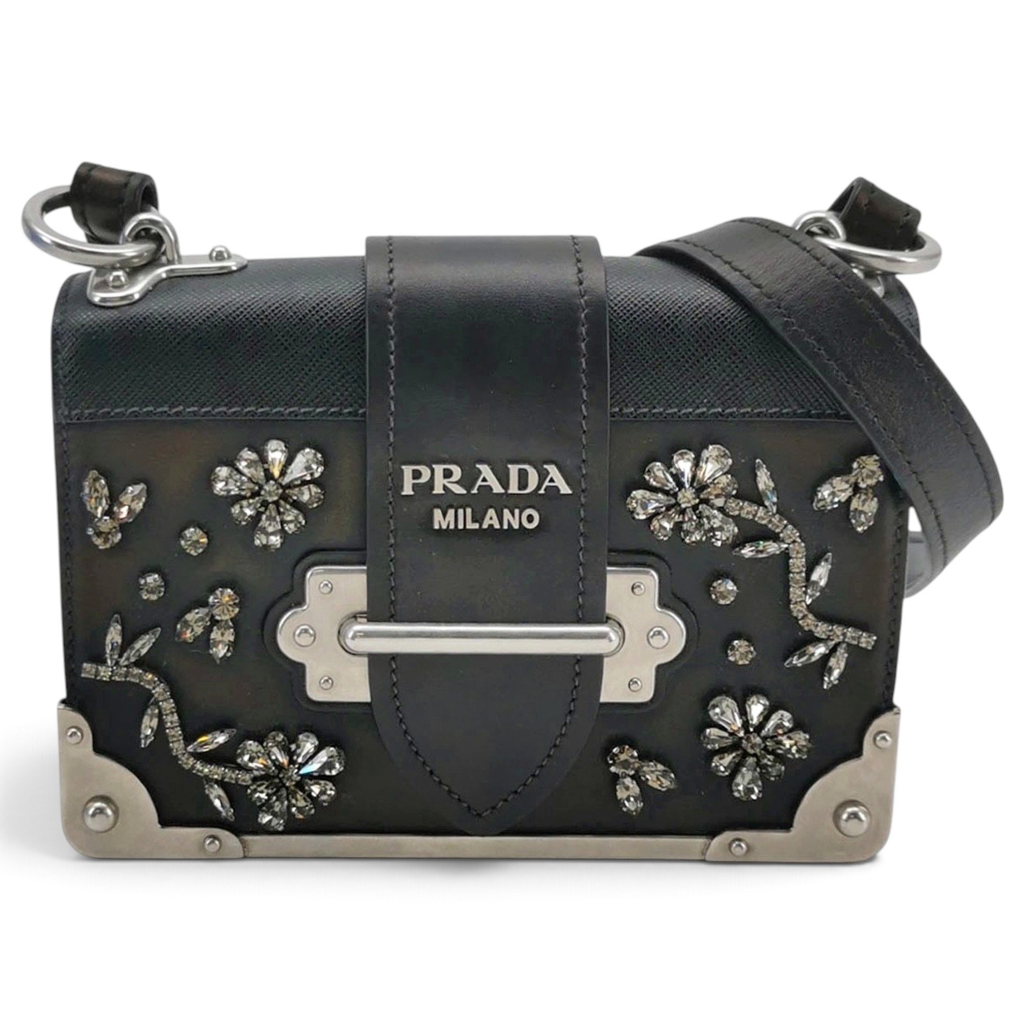 Cahier leather handbag