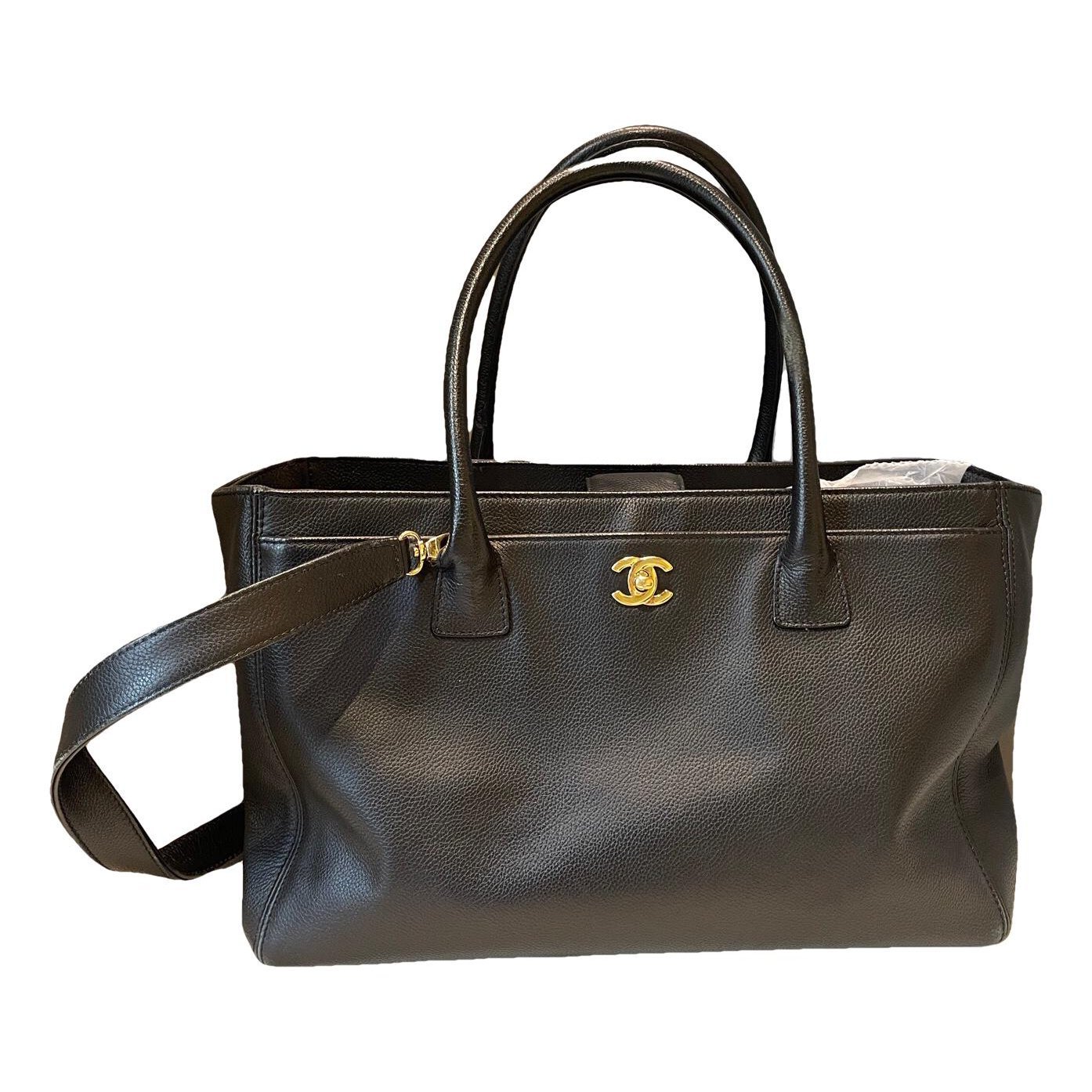 Executive leather tote
