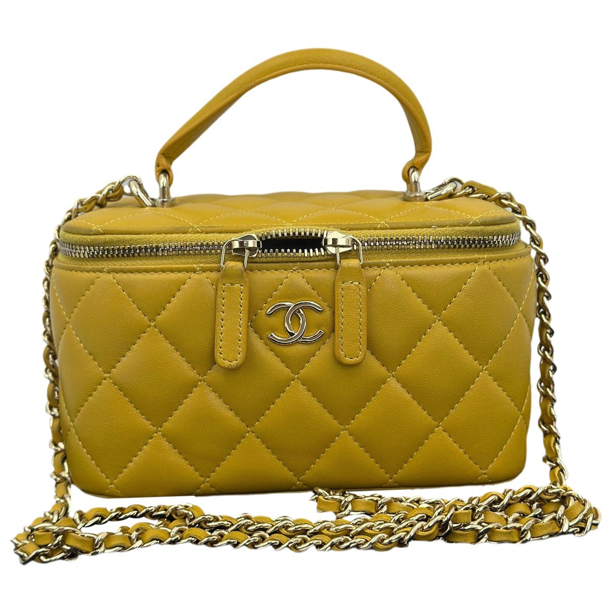 Trendy CC Vanity leather handbag
