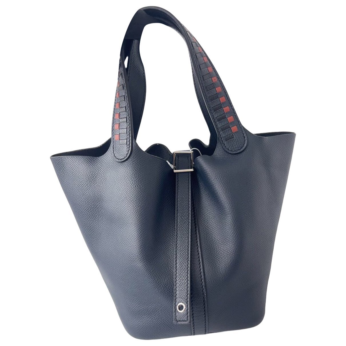 Picotin leather tote