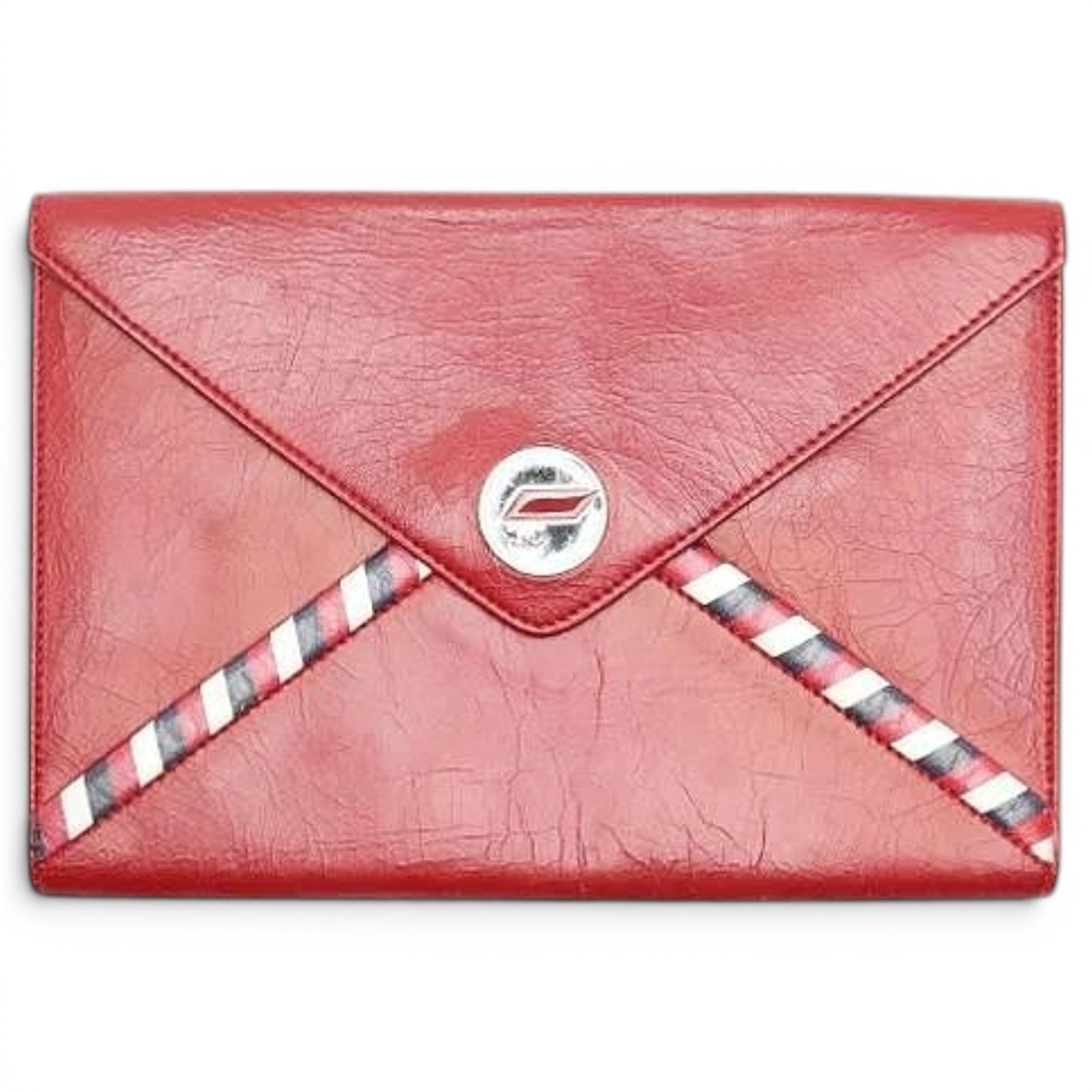 Leather clutch bag