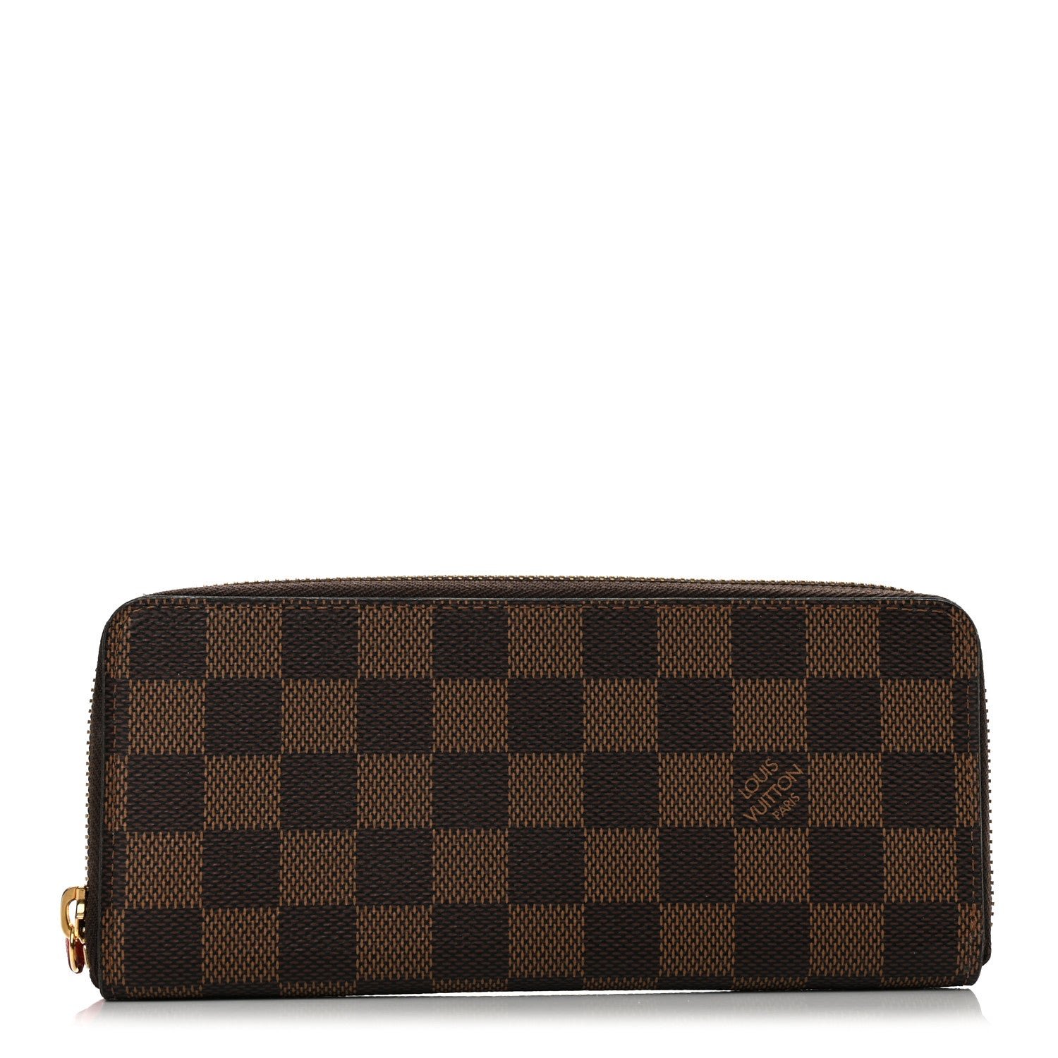 Louis Vuitton Damier Ebene Clemence Wallet Cherry