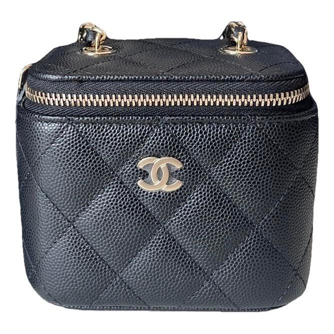 Vanity leather handbag