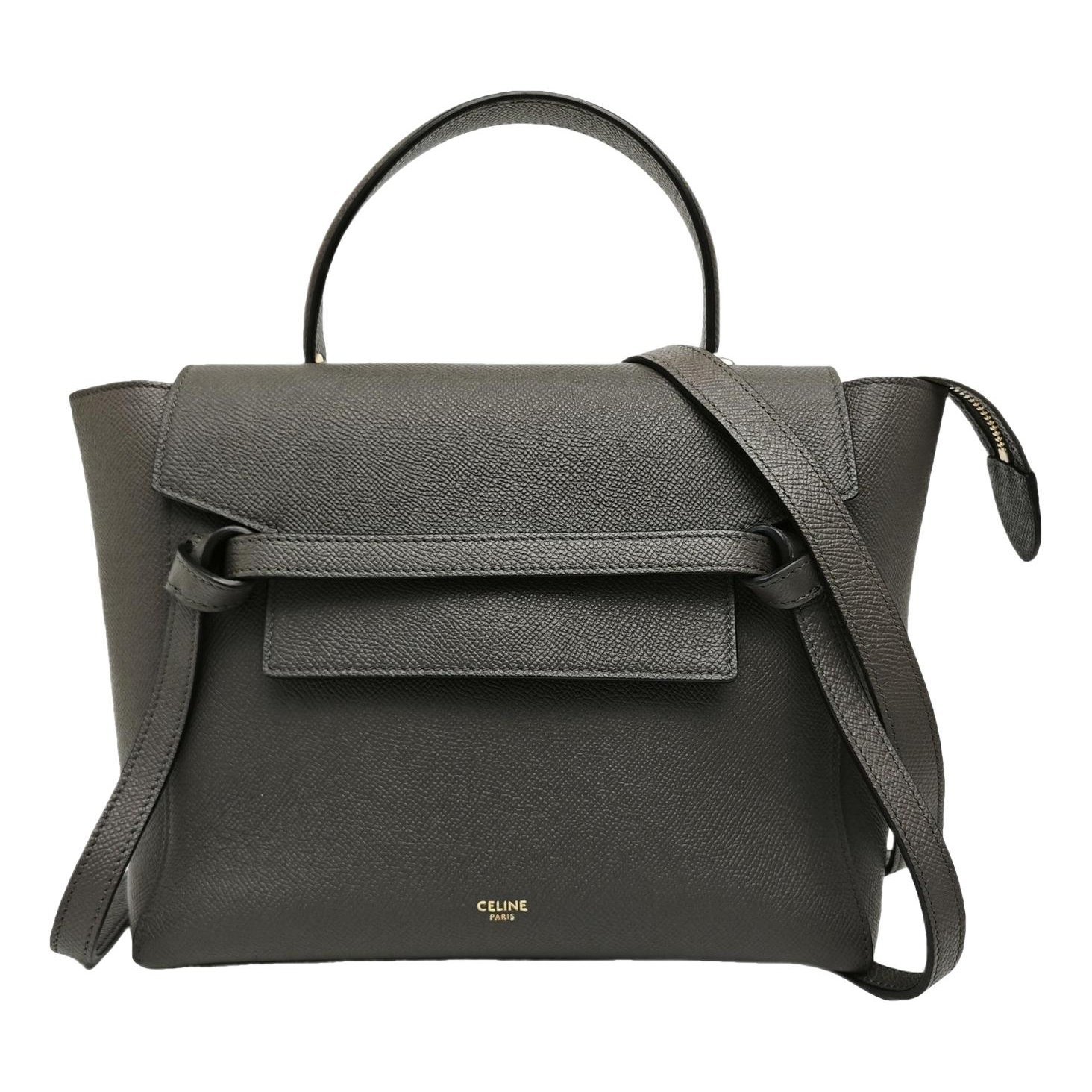 Belt leather handbag