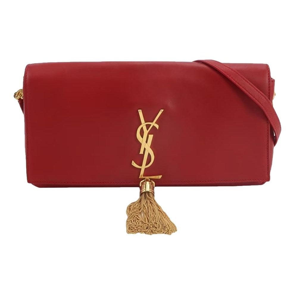 Pompom Kate leather handbag