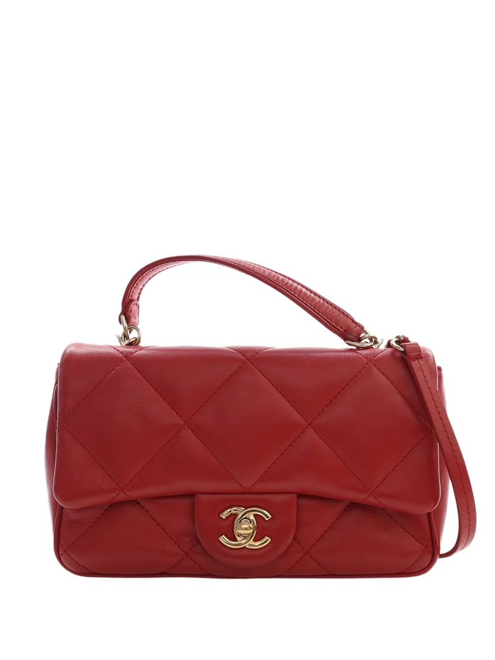 2019 Small Lambskin Easy Carry Flap satchel