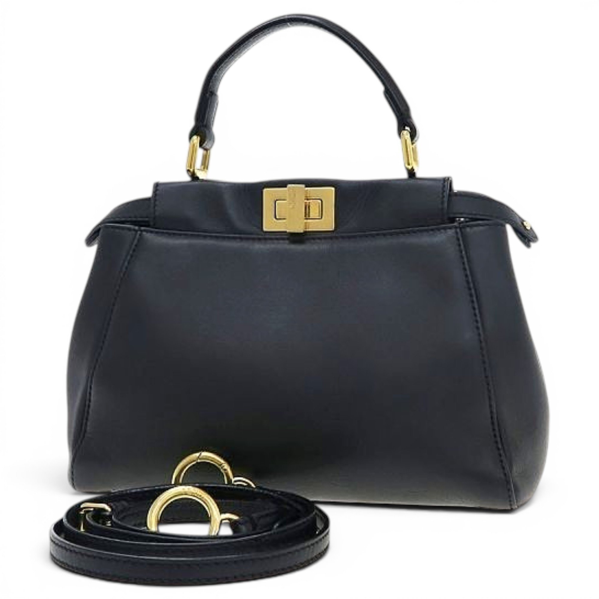 Peekaboo leather handbag