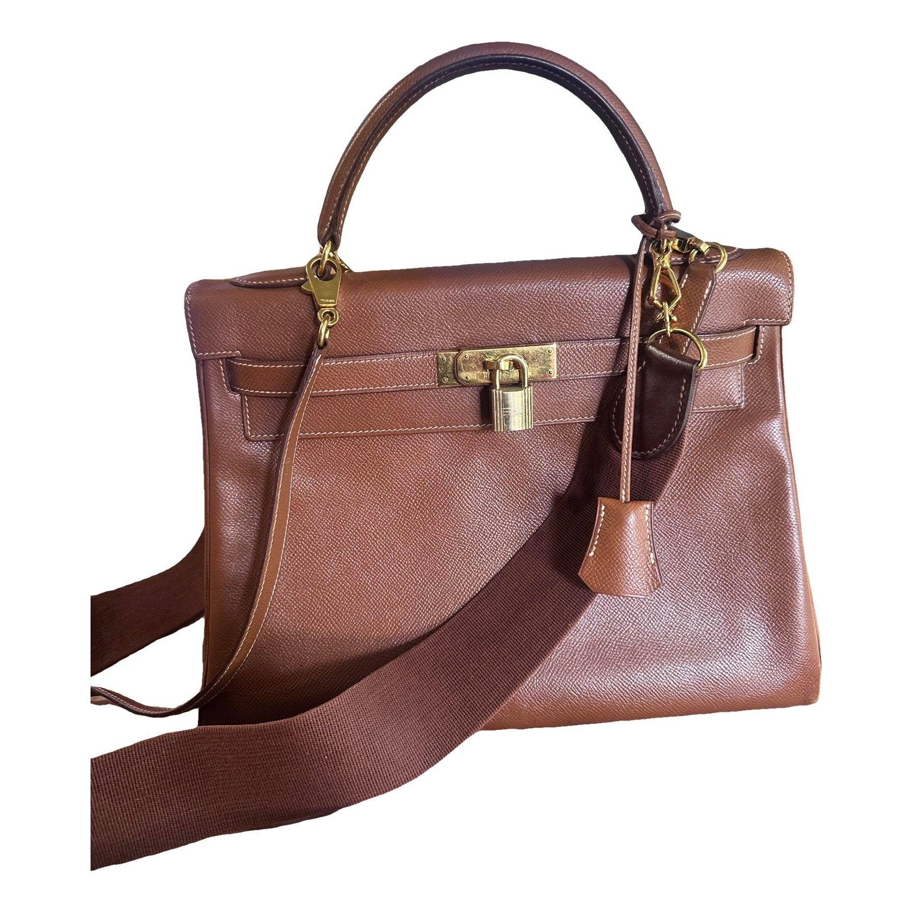 Kelly 32 leather handbag