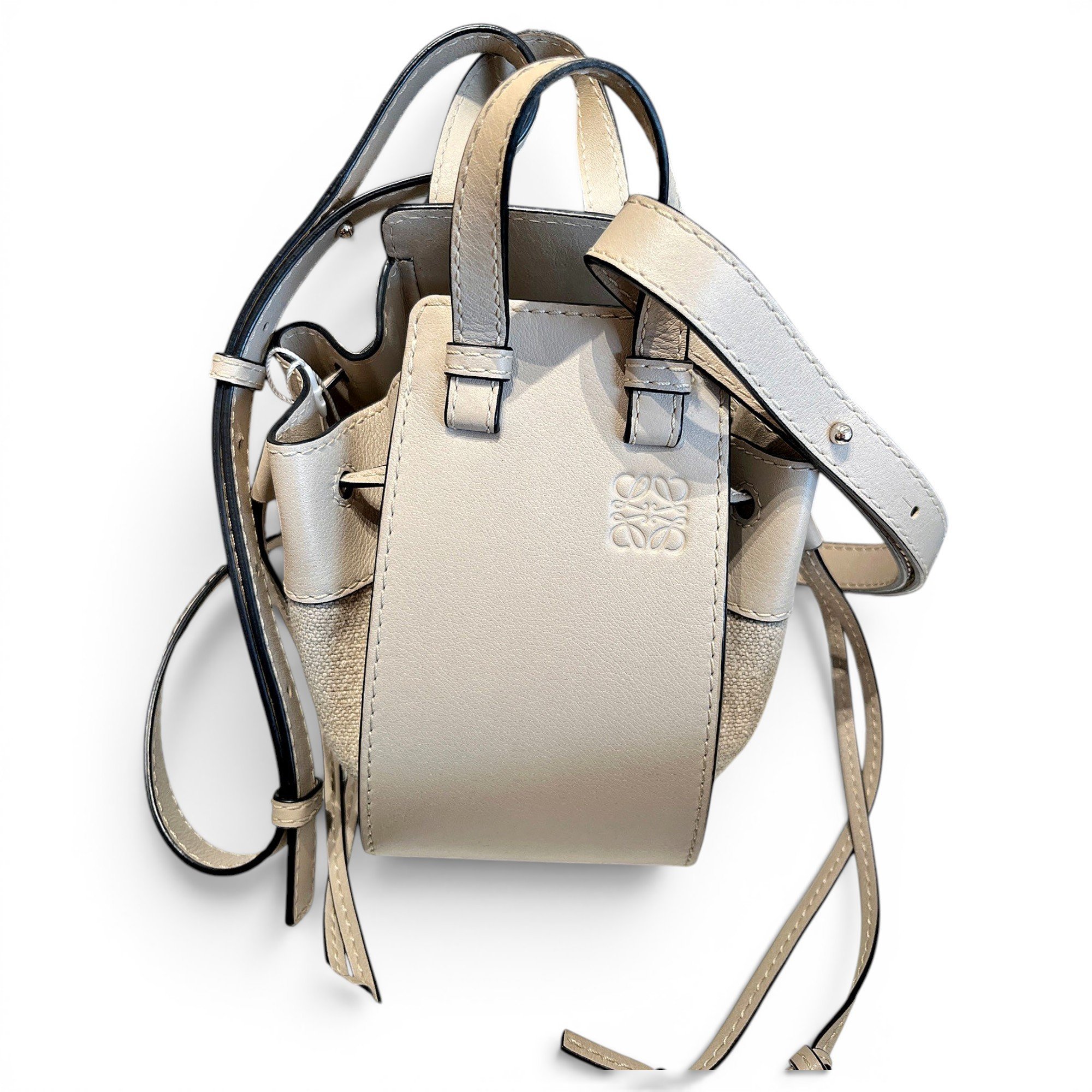 Hammock leather handbag