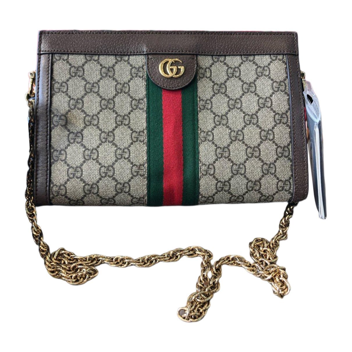 Ophidia Chain leather handbag