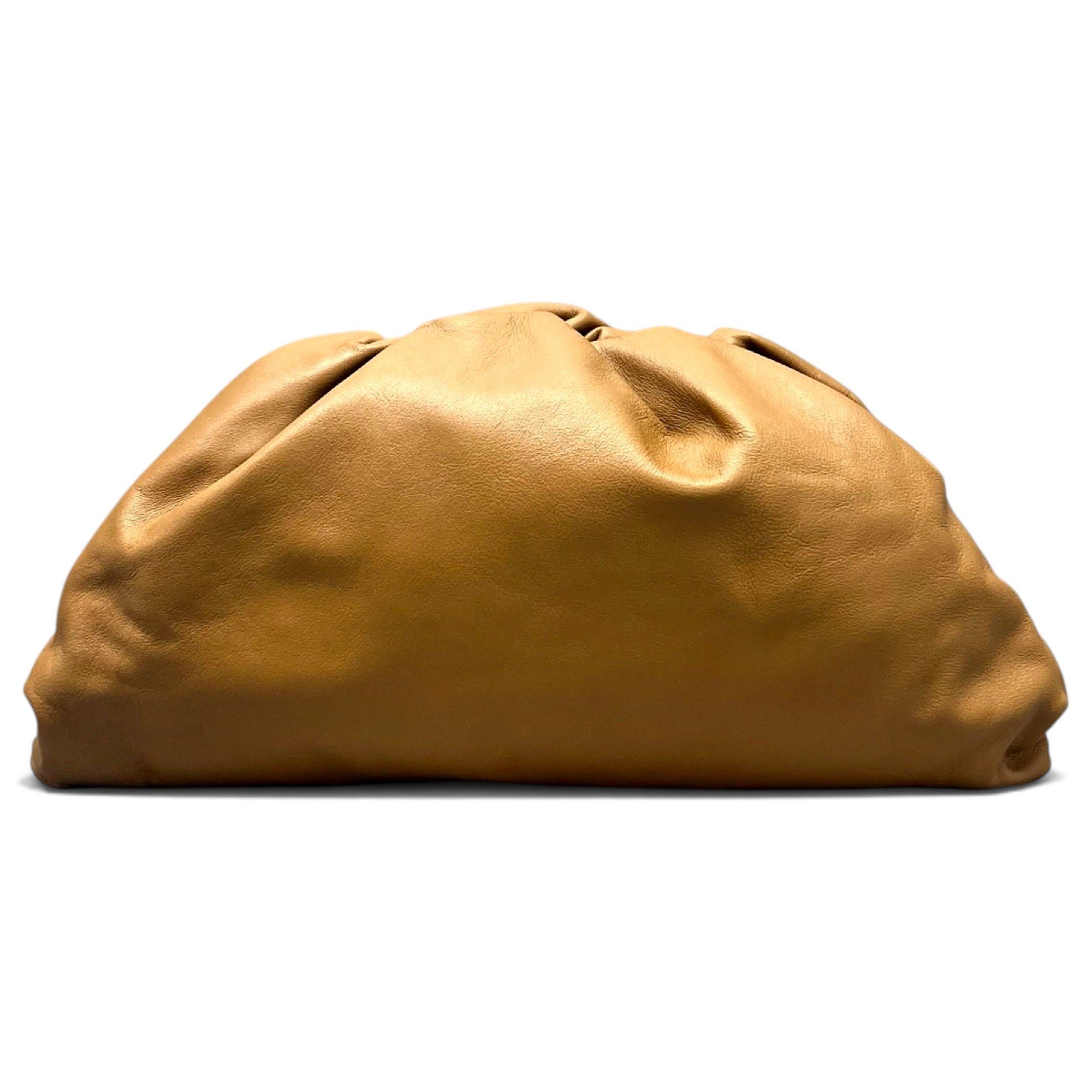 Pouch leather clutch bag