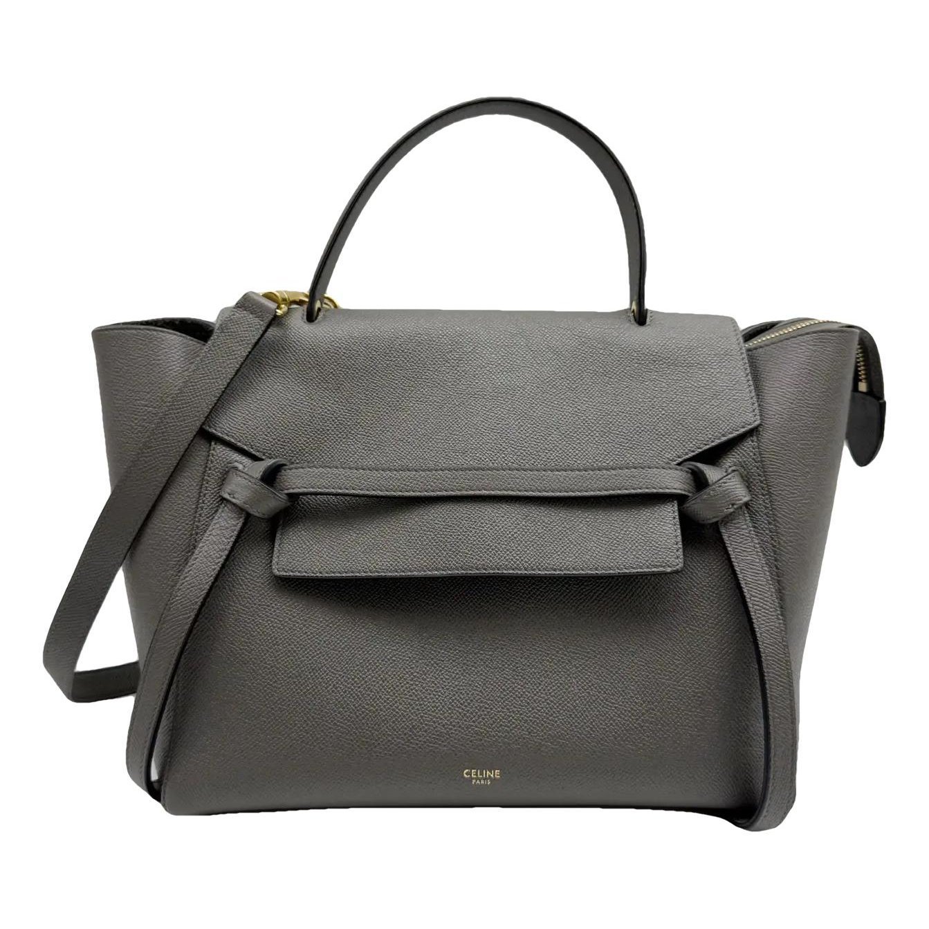 Belt leather handbag
