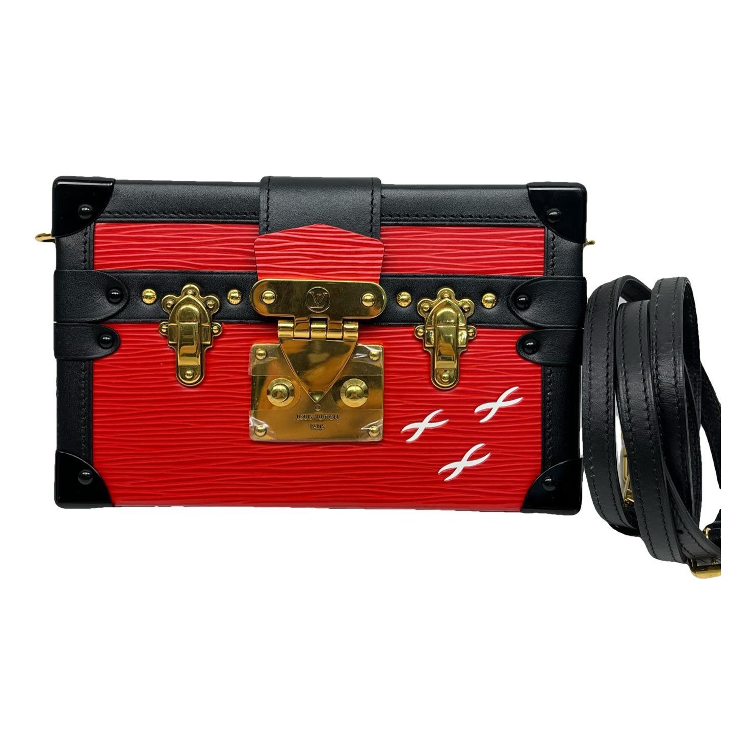 Petite Malle leather handbag