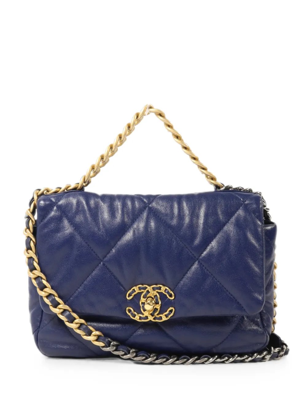 C19 CC turn-lock shoulder bag