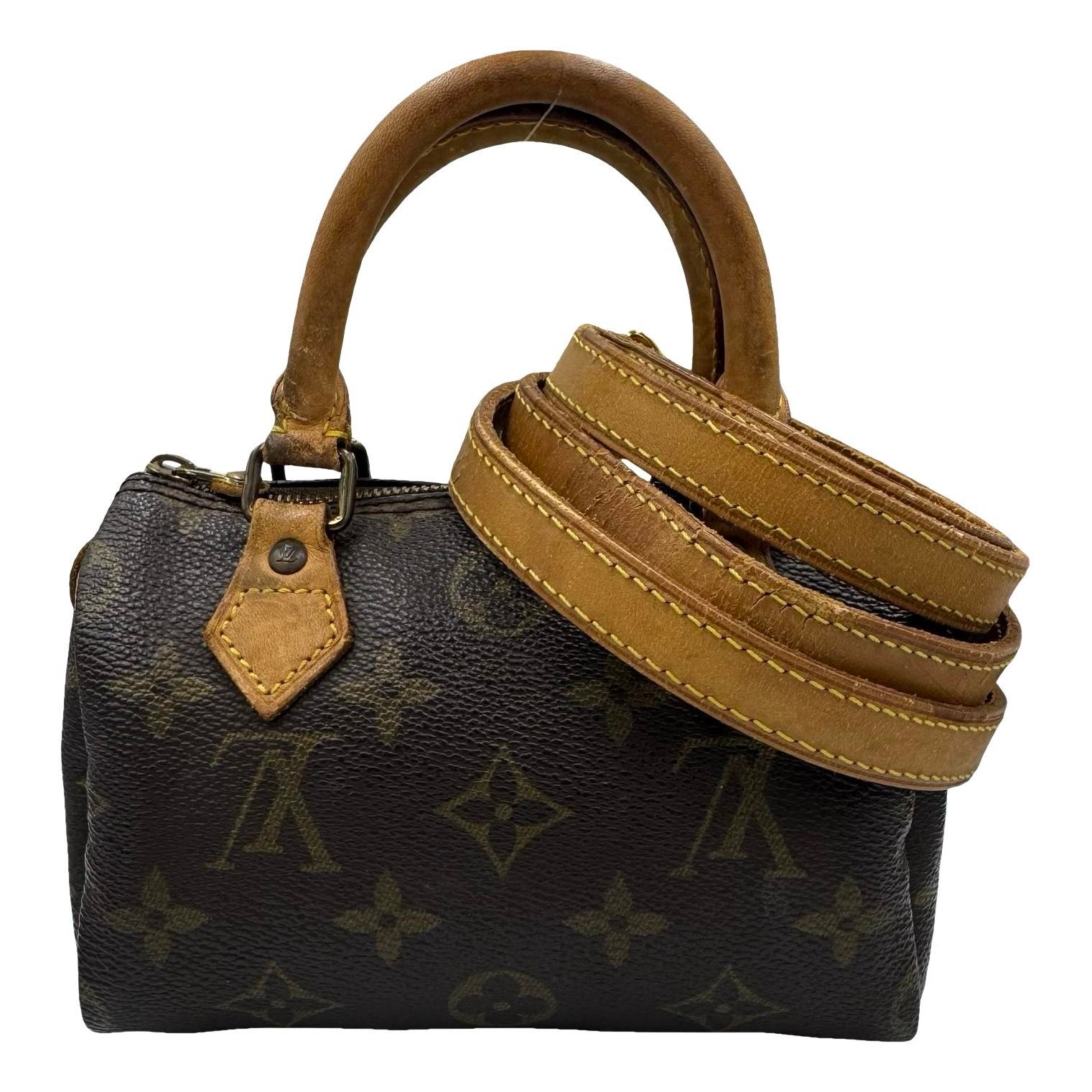Louis Vuitton Nano Speedy / Mini HL leather handbag