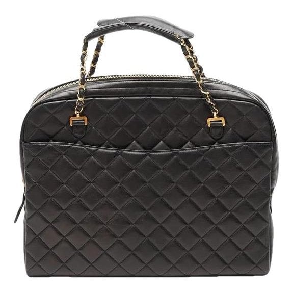 Trendy CC Quilted leather tote