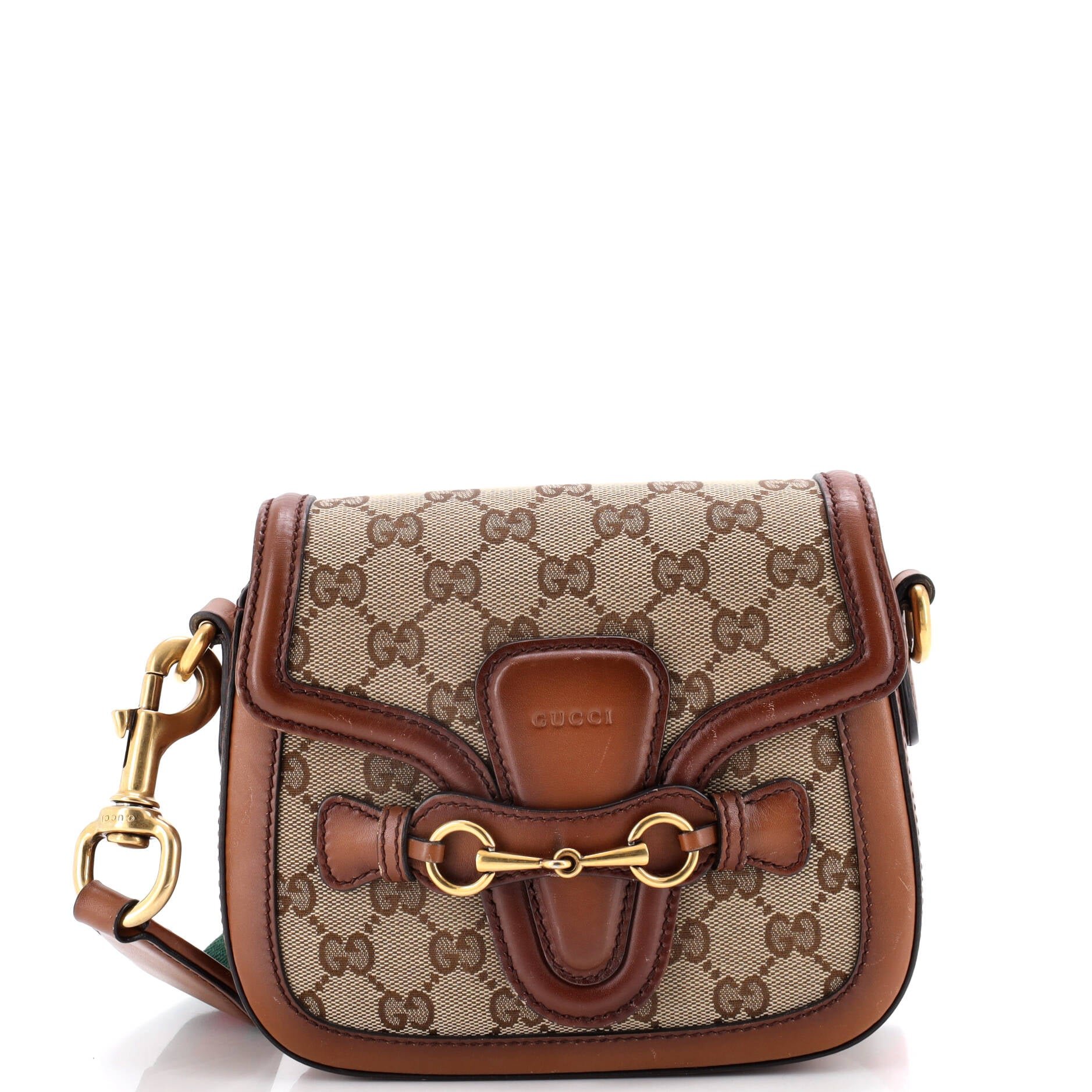 Gucci Lady Web Shoulder Bag GG Canvas Small