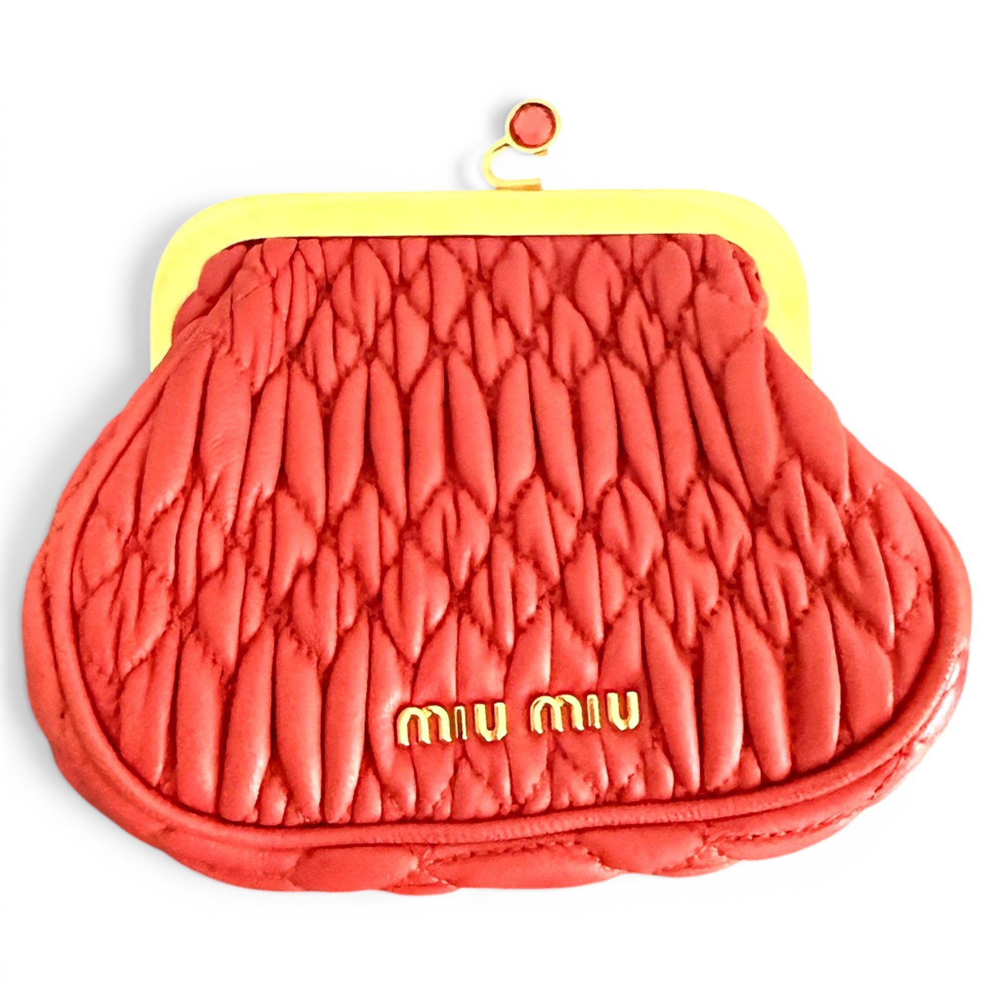 Leather clutch bag