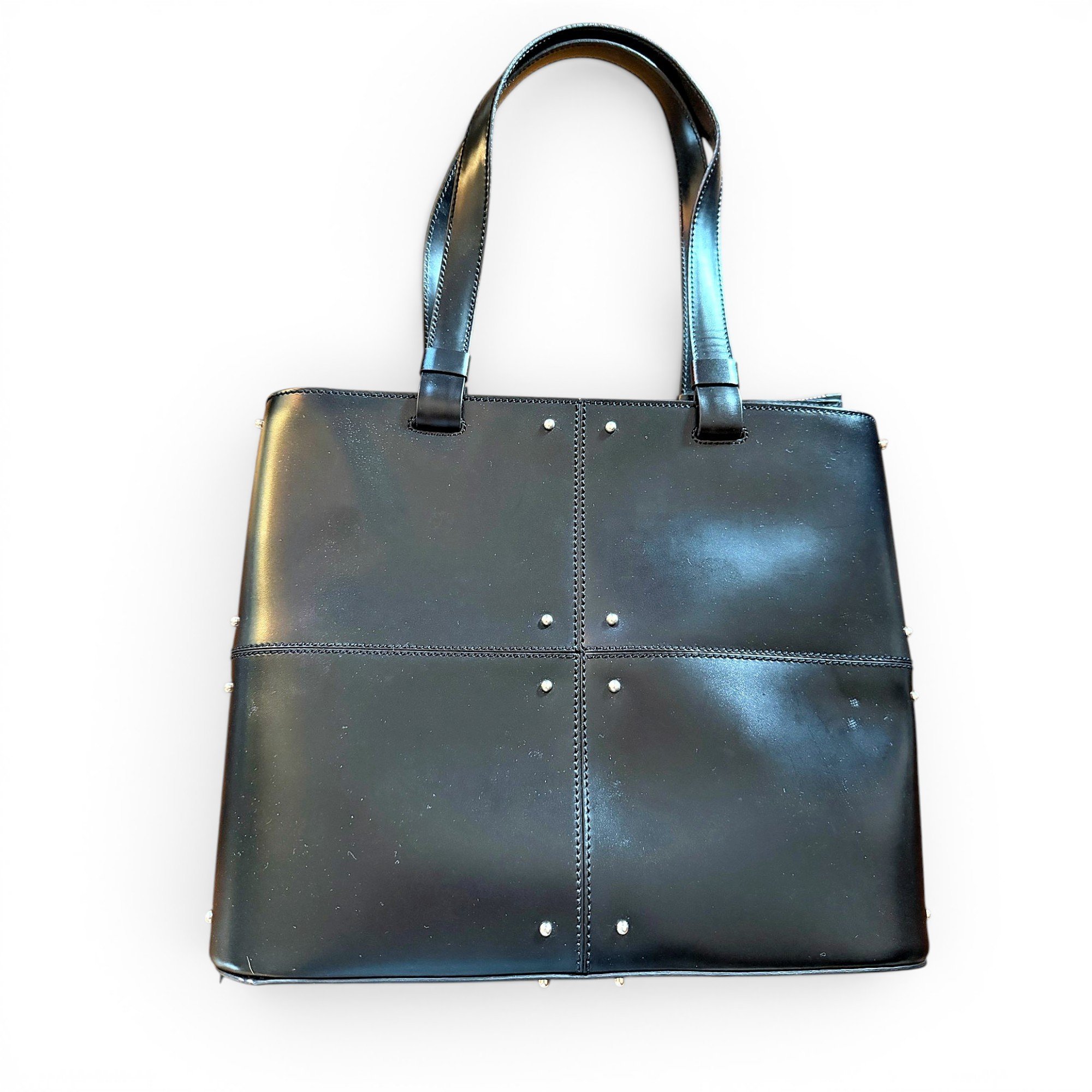 Leather tote